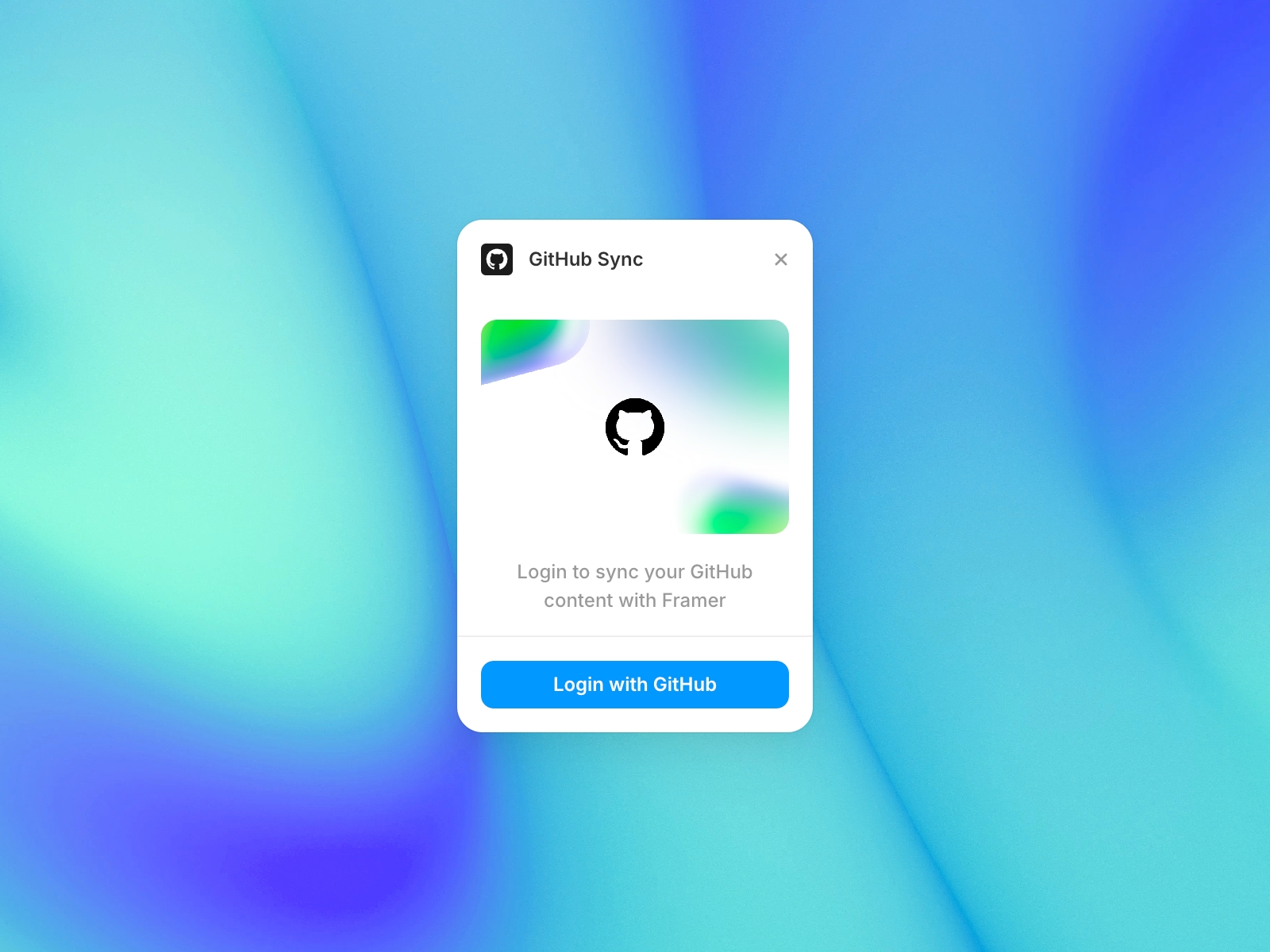 Thumbnail 1 for GitHub Sync, a Framer Marketplace plugin by Tommy D. Rossi.