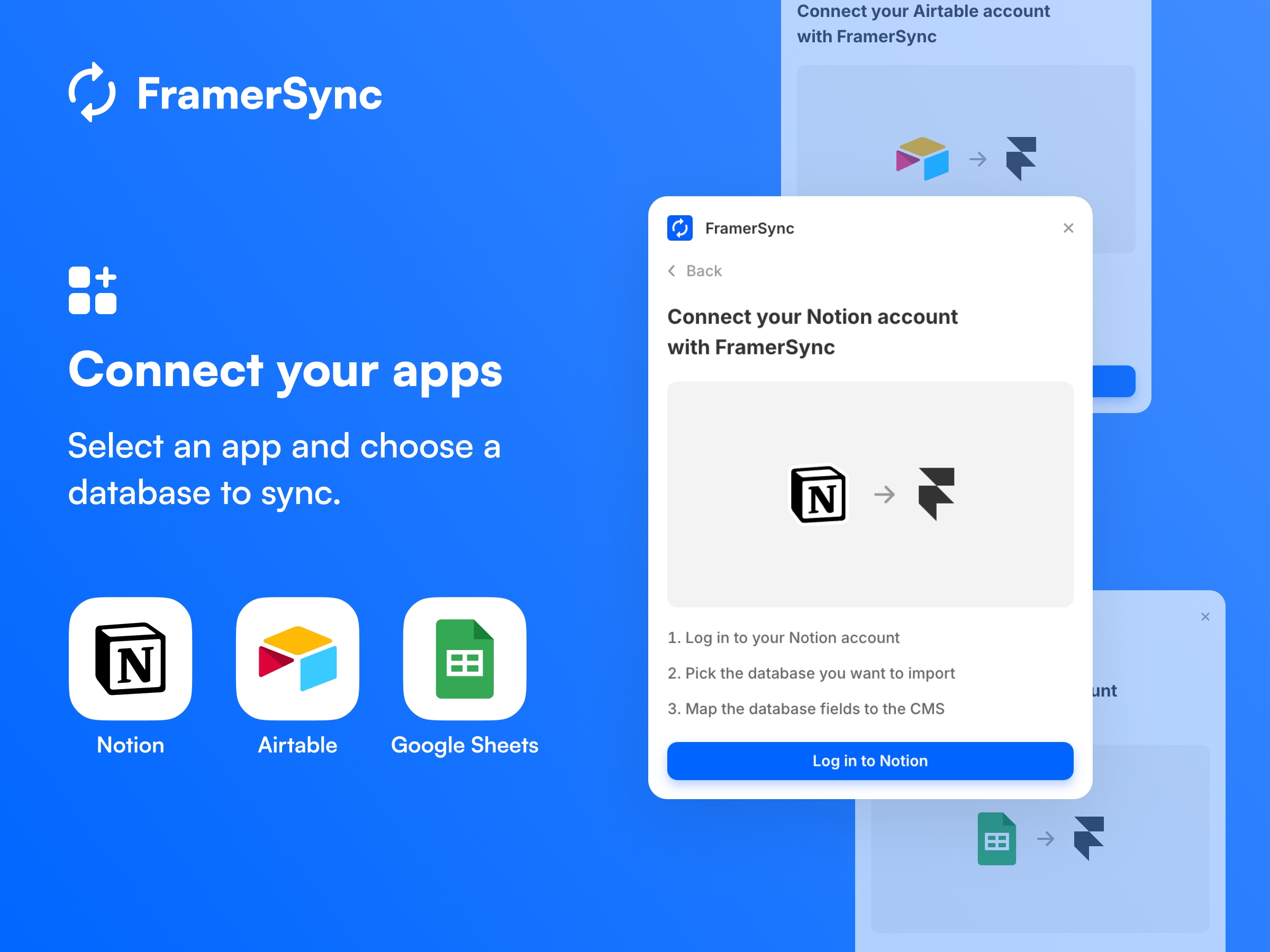 Thumbnail 2 for FramerSync, a Framer Marketplace template by Isaac Roberts.