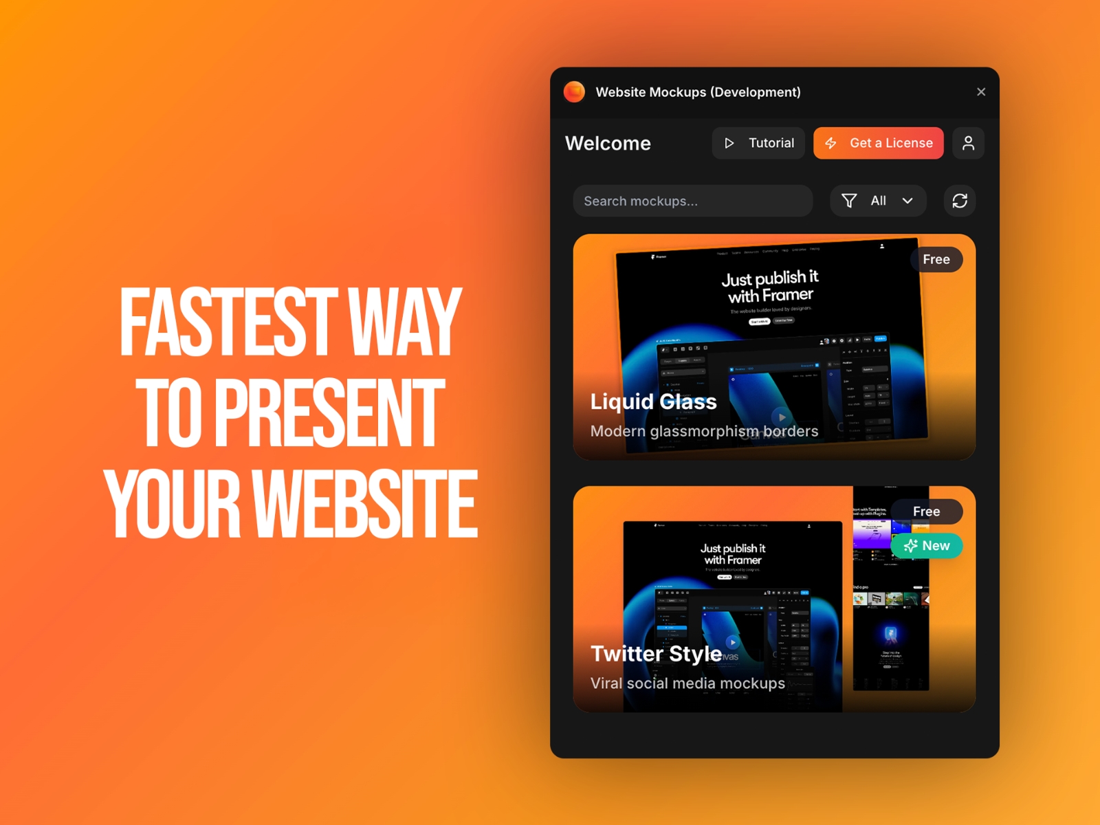 Thumbnail 1 for Website Mockups Pro, a Framer Marketplace plugin by Syed Saboor.