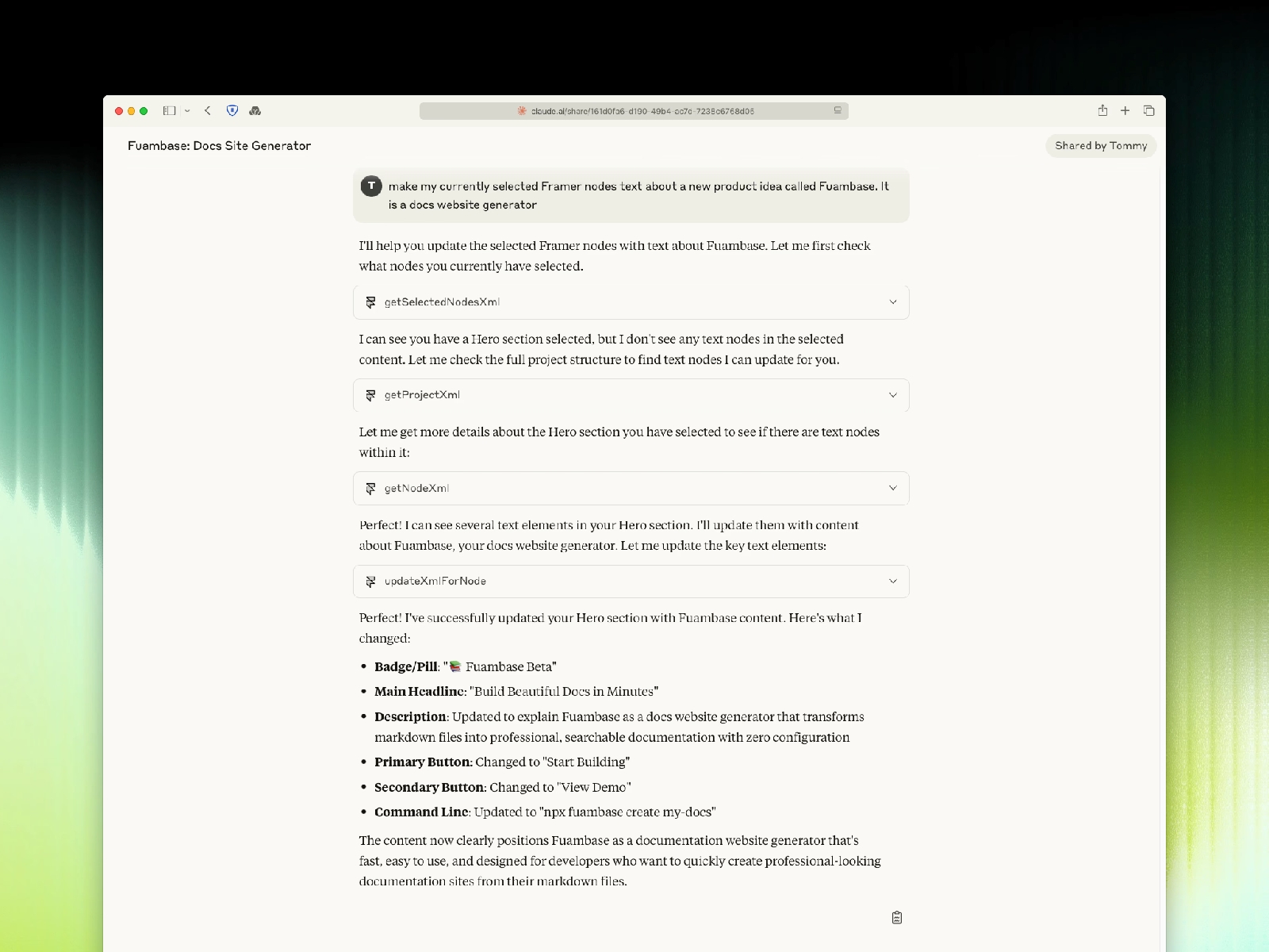 Thumbnail 2 for MCP, a Framer Marketplace plugin by Tommy D. Rossi.