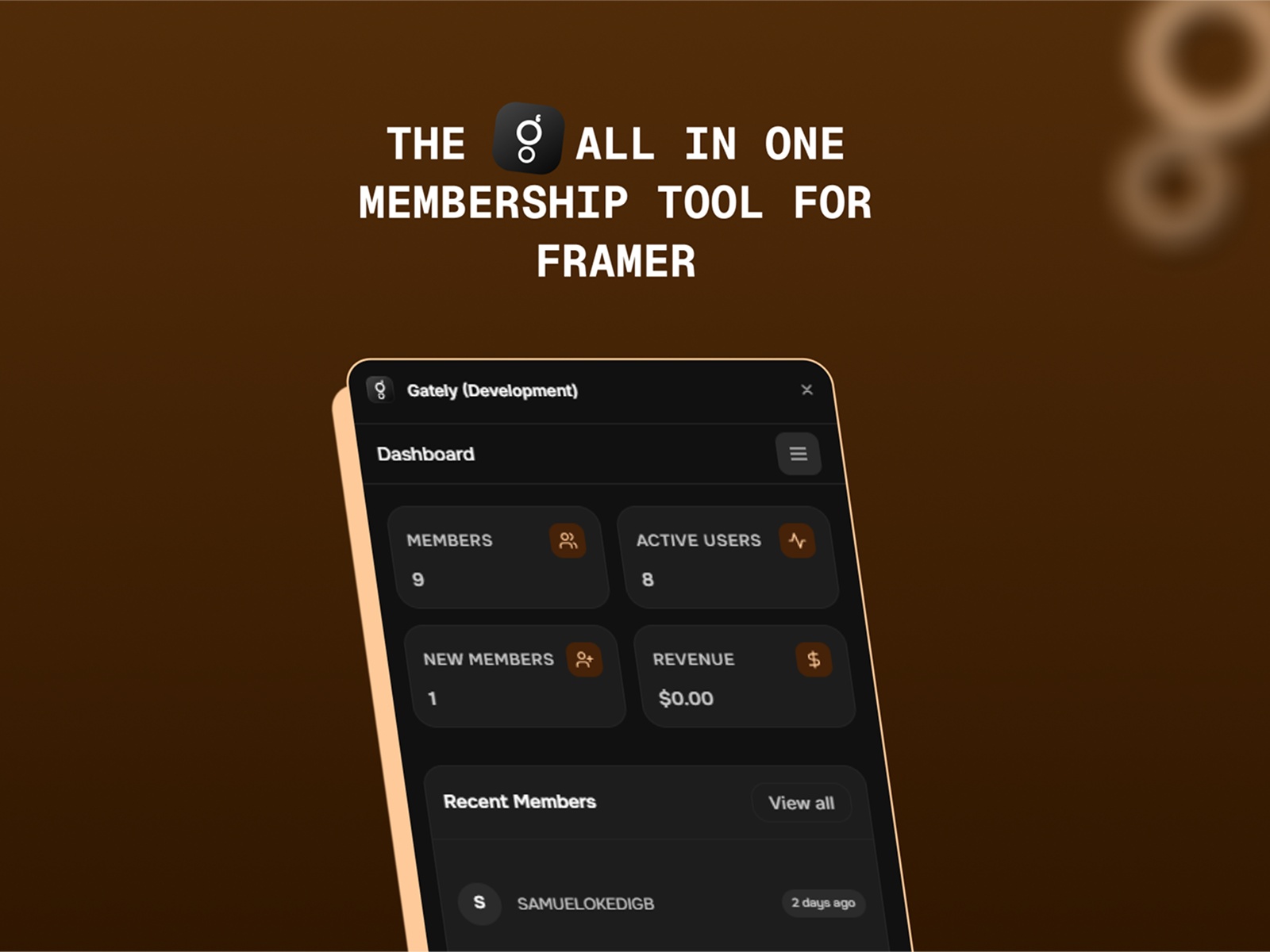 Screenshot 3 for Gately, a Framer Marketplace plugin by Kayode.