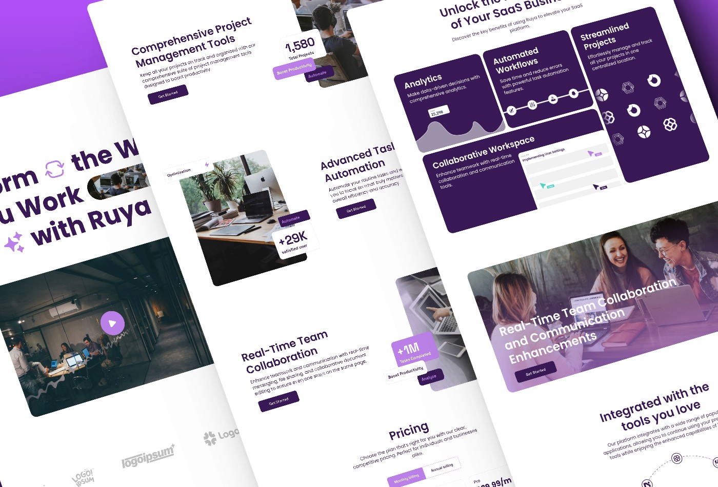 Screenshot 4 for Ruya, a Framer Marketplace template by Mejed Alkoutaini.