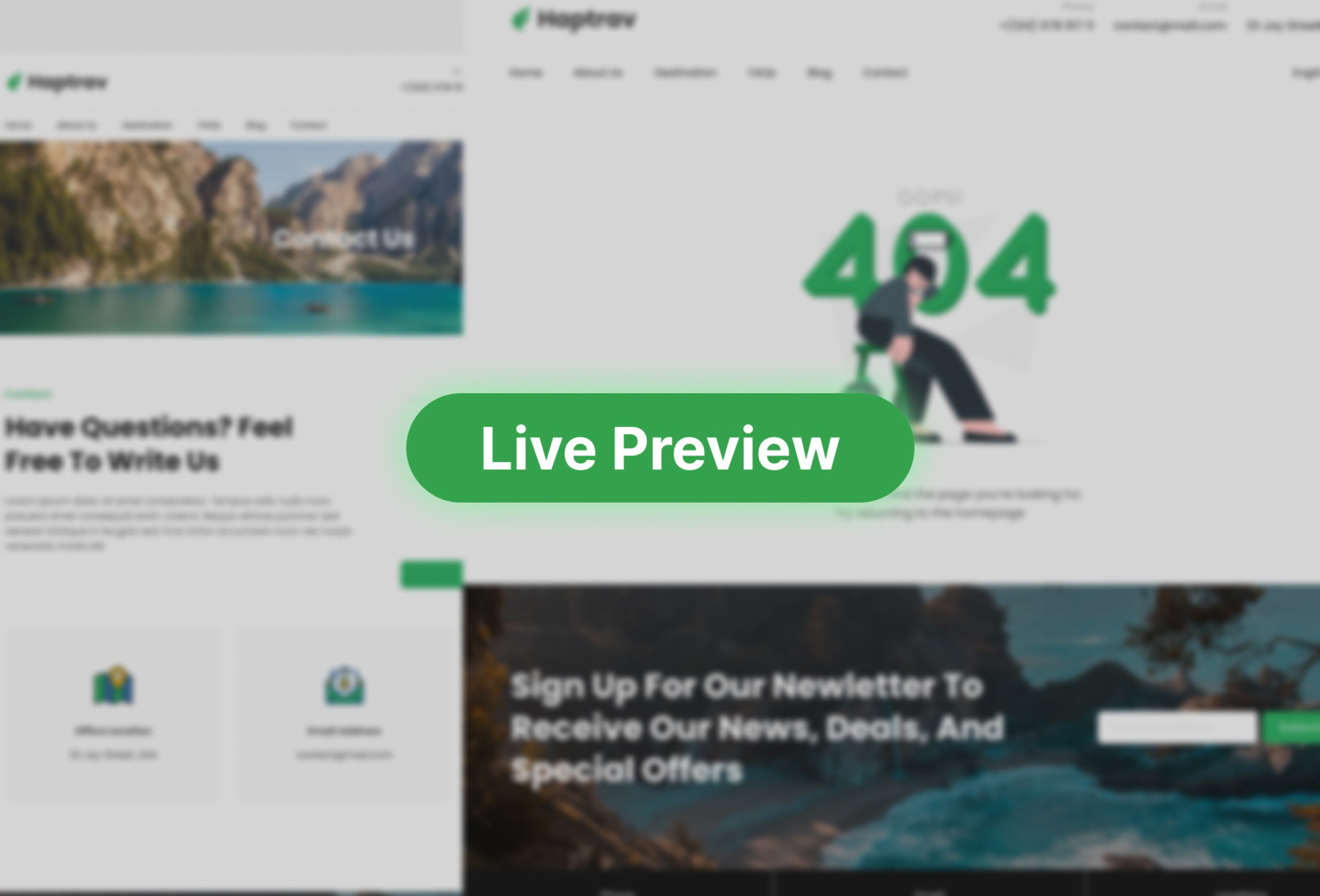 Screenshot 4 for Haptrav, a Framer Marketplace template by Saiful.
