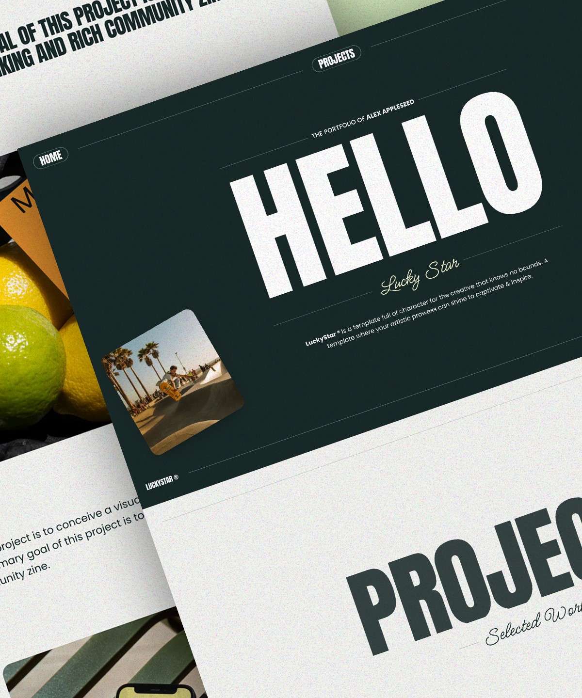 Screenshot 1 for LuckyStar, a Framer Marketplace template by Jack Elder.