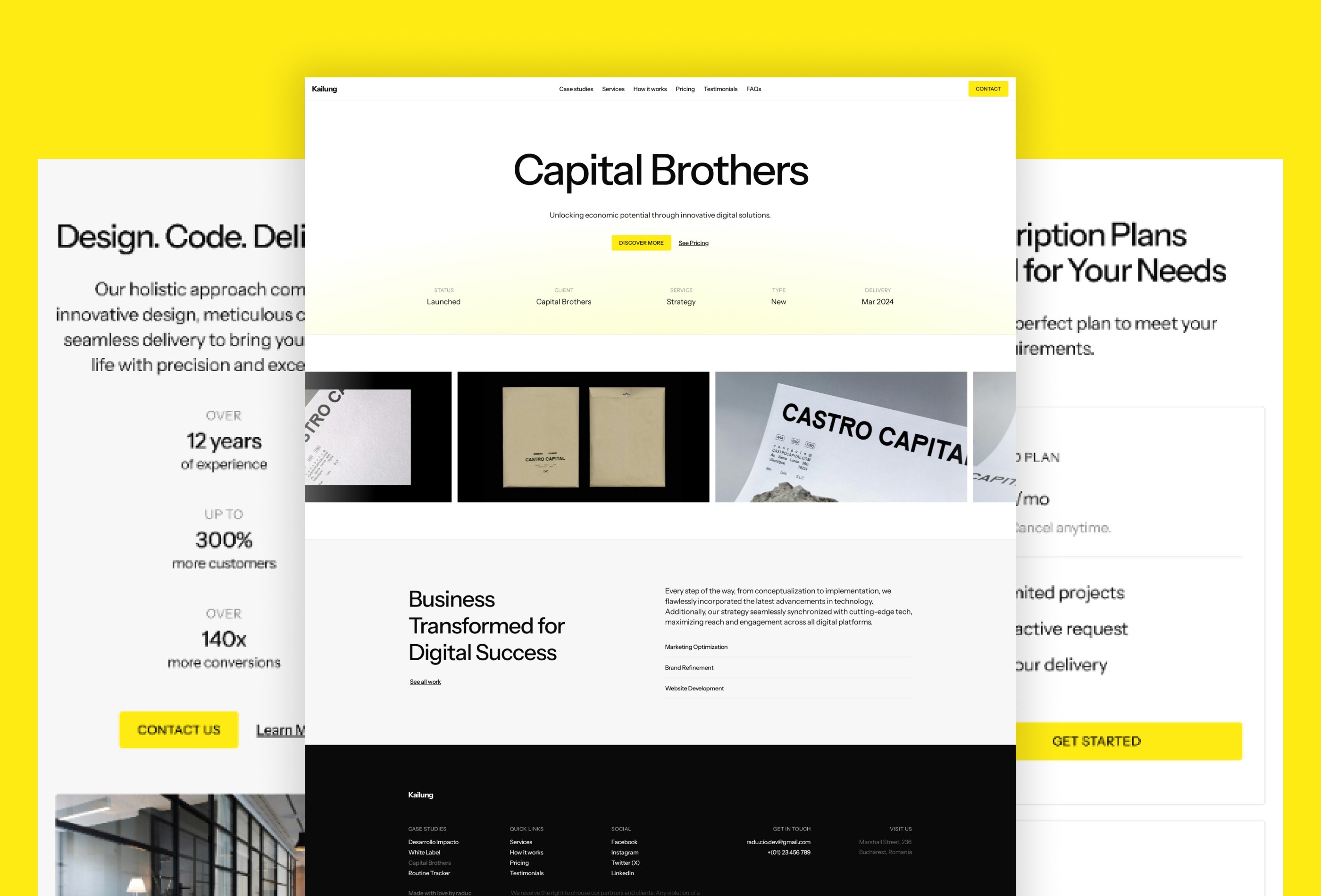 Screenshot 2 for Kailung, a Framer Marketplace template by raduc.