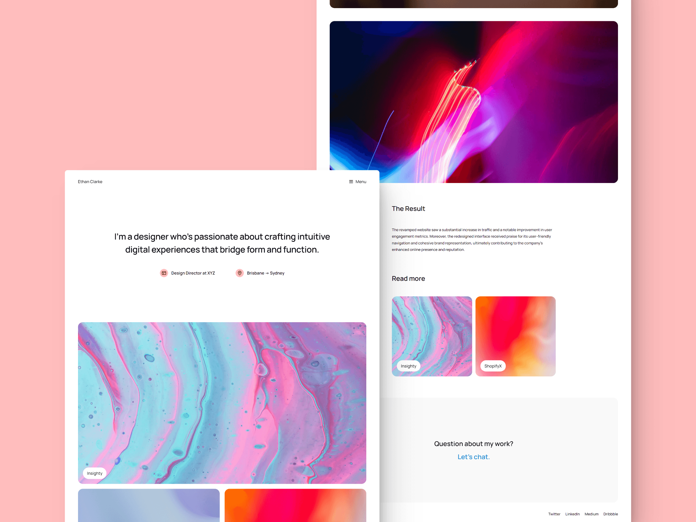Thumbnail 1 for DesignSphere, a Framer Marketplace template by Fanindra Maharana.