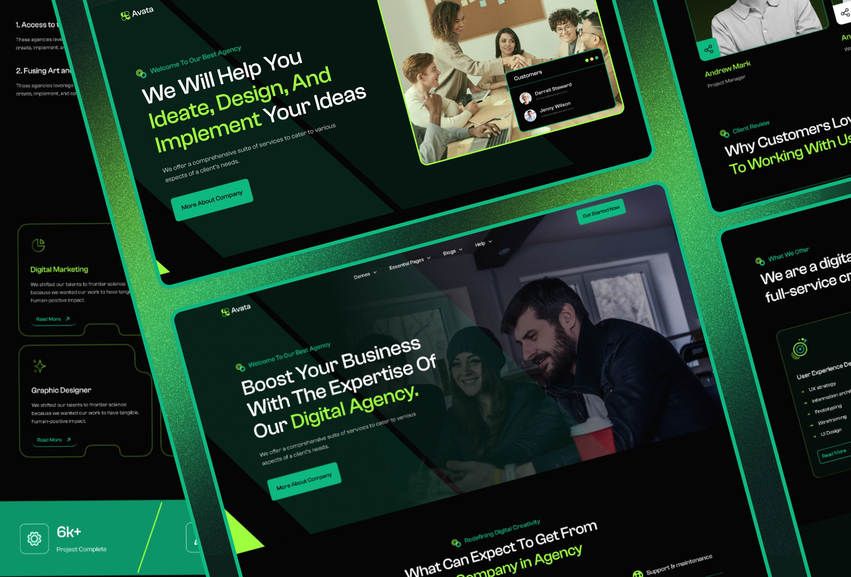 Screenshot 4 for Avata, a Framer Marketplace template by FramerDevs.