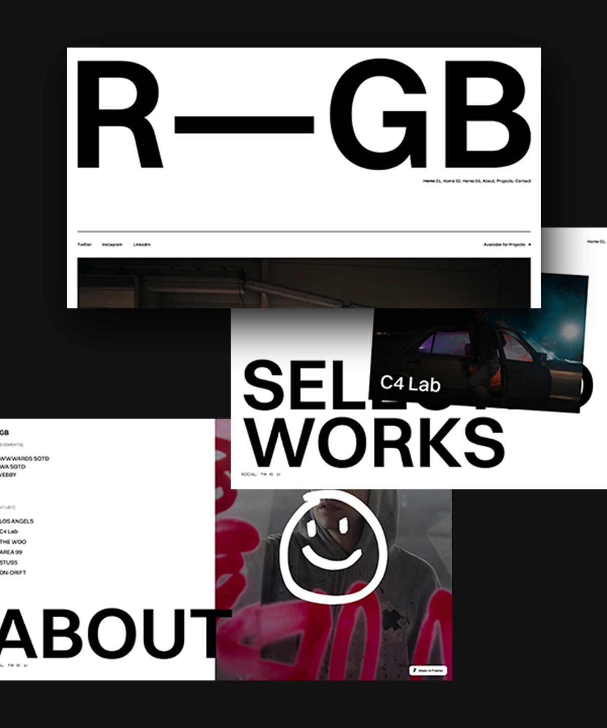 Screenshot 1 for R—GB, a Framer Marketplace template by FogShift.