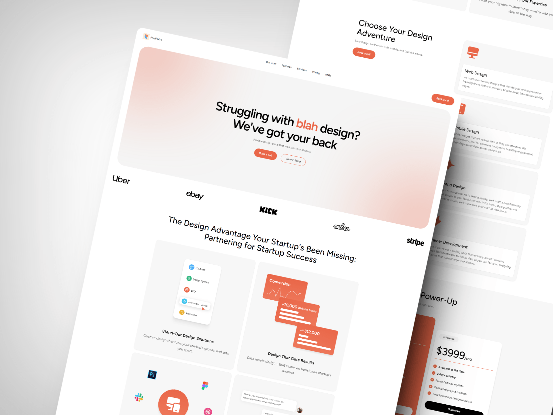 Screenshot 2 for PixelPulse, a Framer Marketplace template by Yashraj Vaghela.