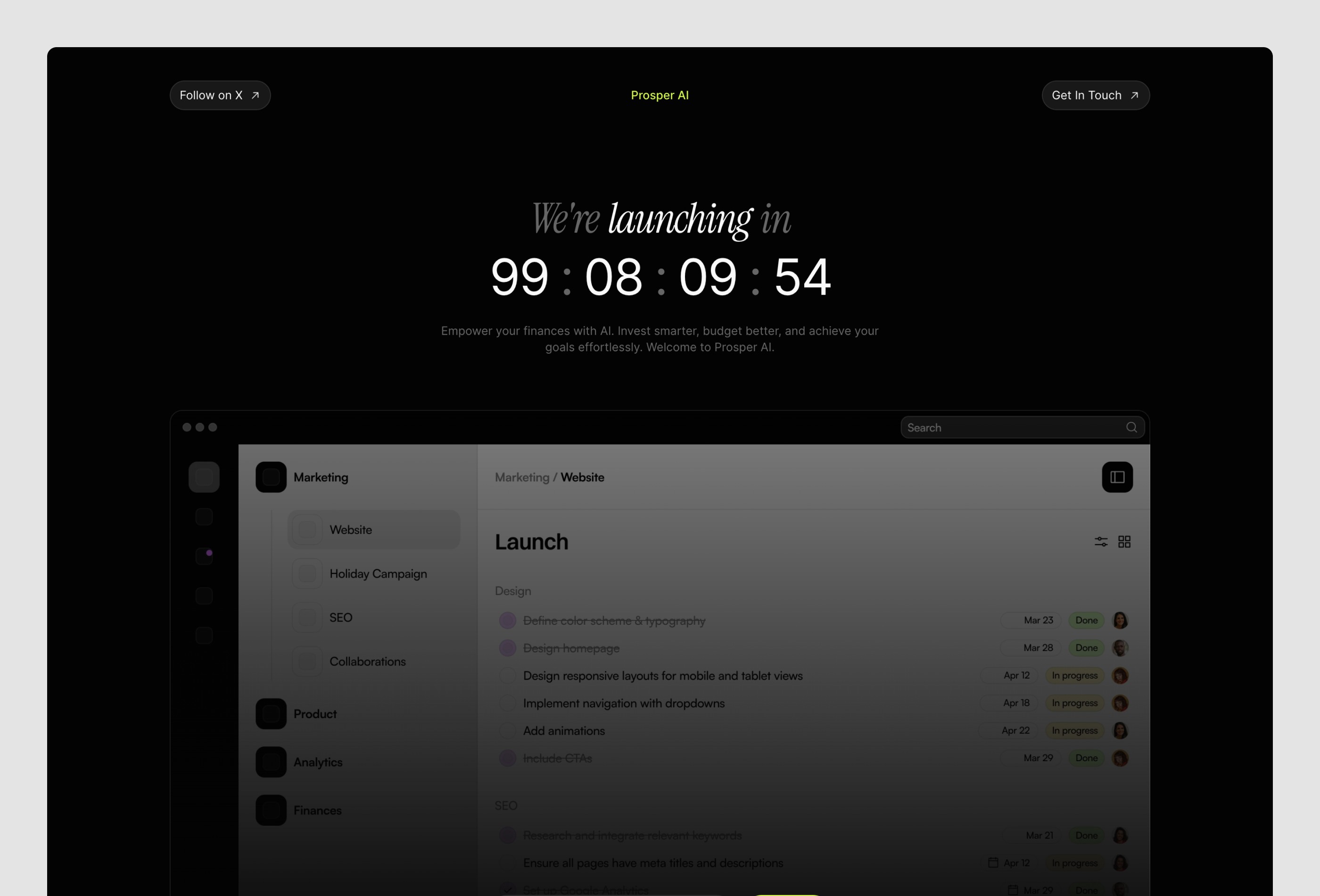 Screenshot 2 for Ticking, a Framer Marketplace template by Vasco Ferreira.