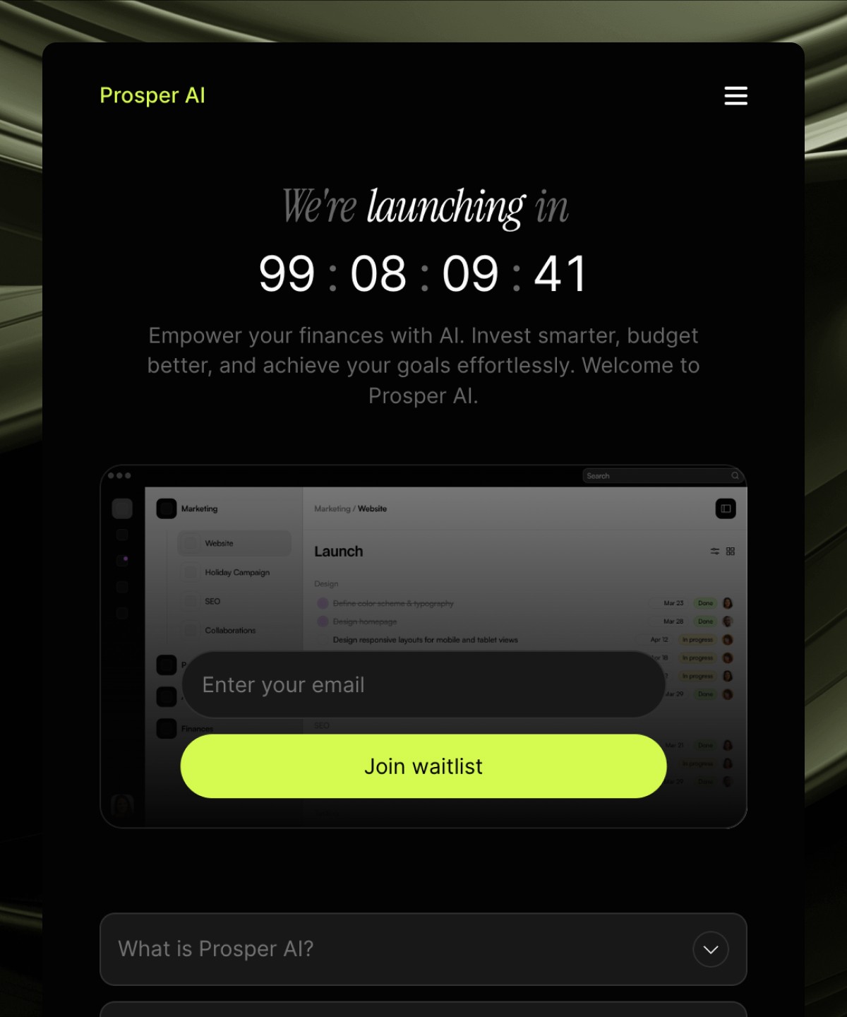 Screenshot 1 for Ticking, a Framer Marketplace template by Vasco Ferreira.