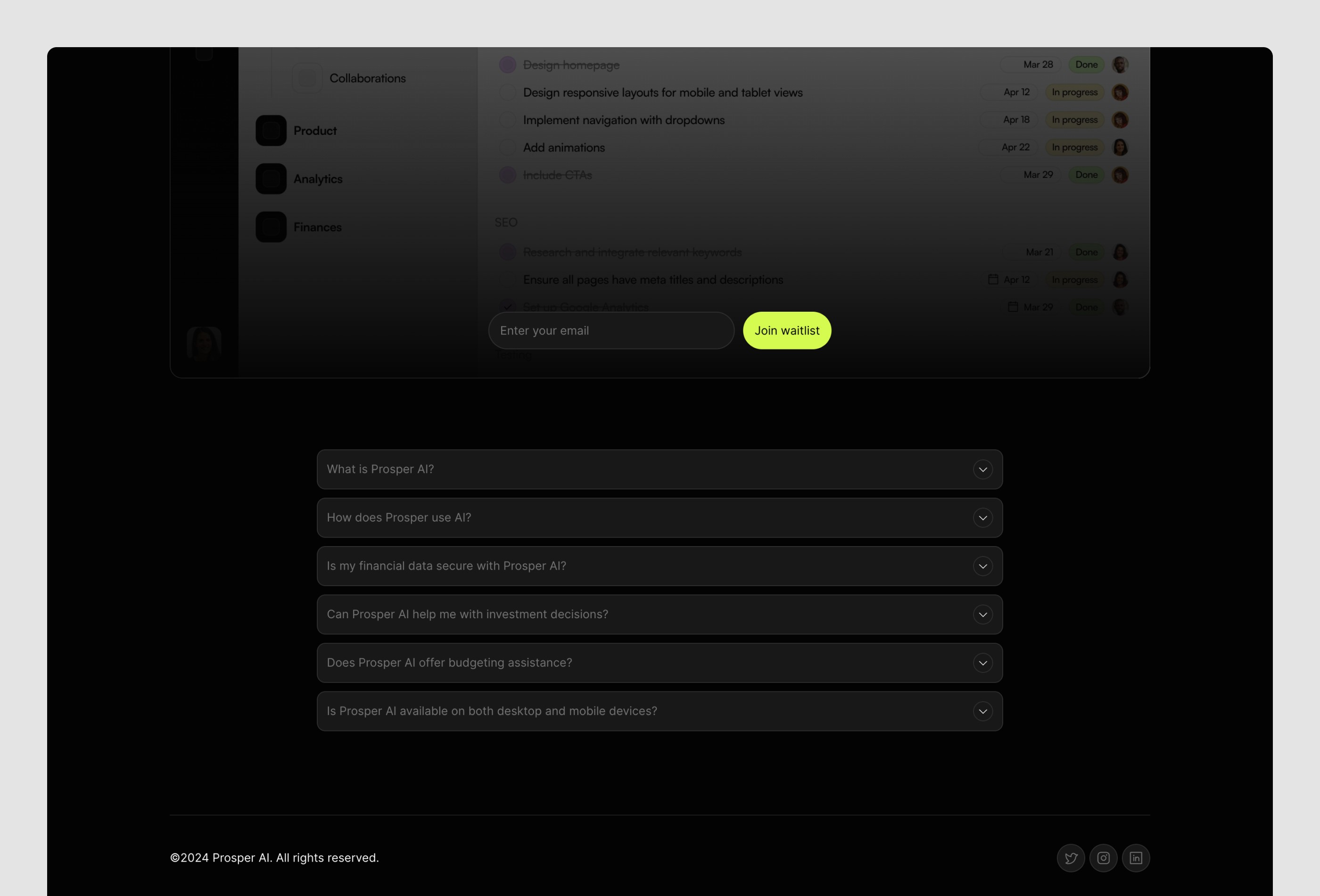 Screenshot 3 for Ticking, a Framer Marketplace template by Vasco Ferreira.