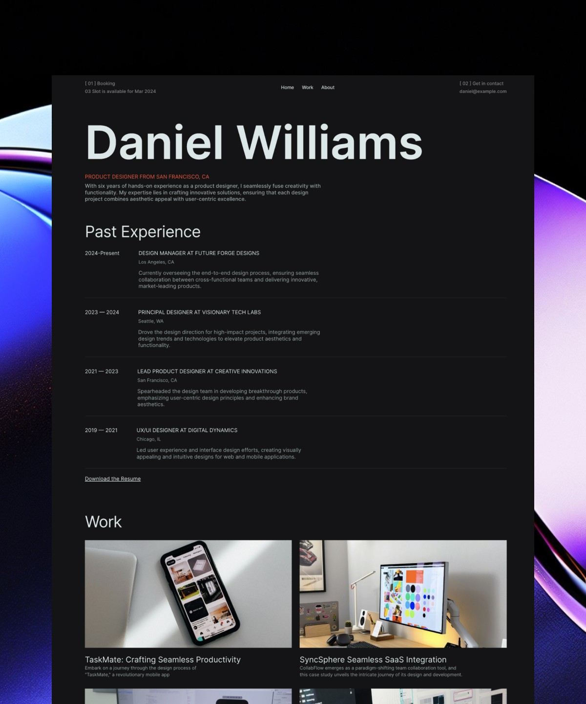 Screenshot 1 for Pasgan, a Framer Marketplace template by Moiz Arshi.