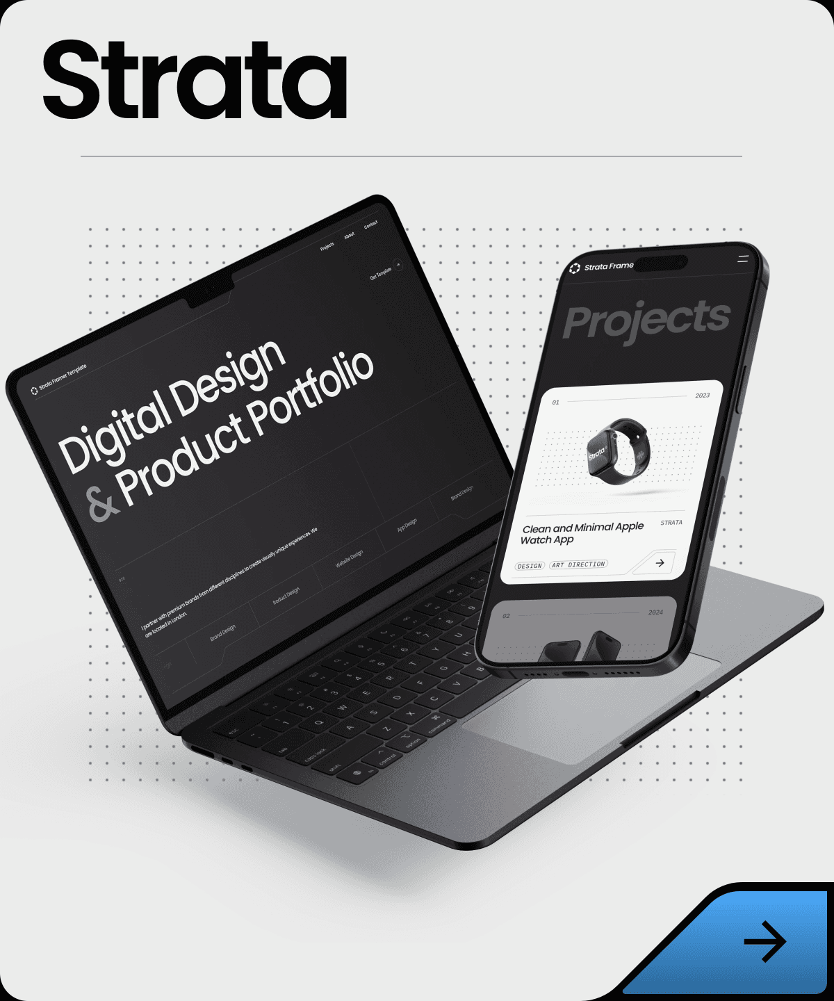 Screenshot 1 for Strata, a Framer Marketplace template by Jack Elder.