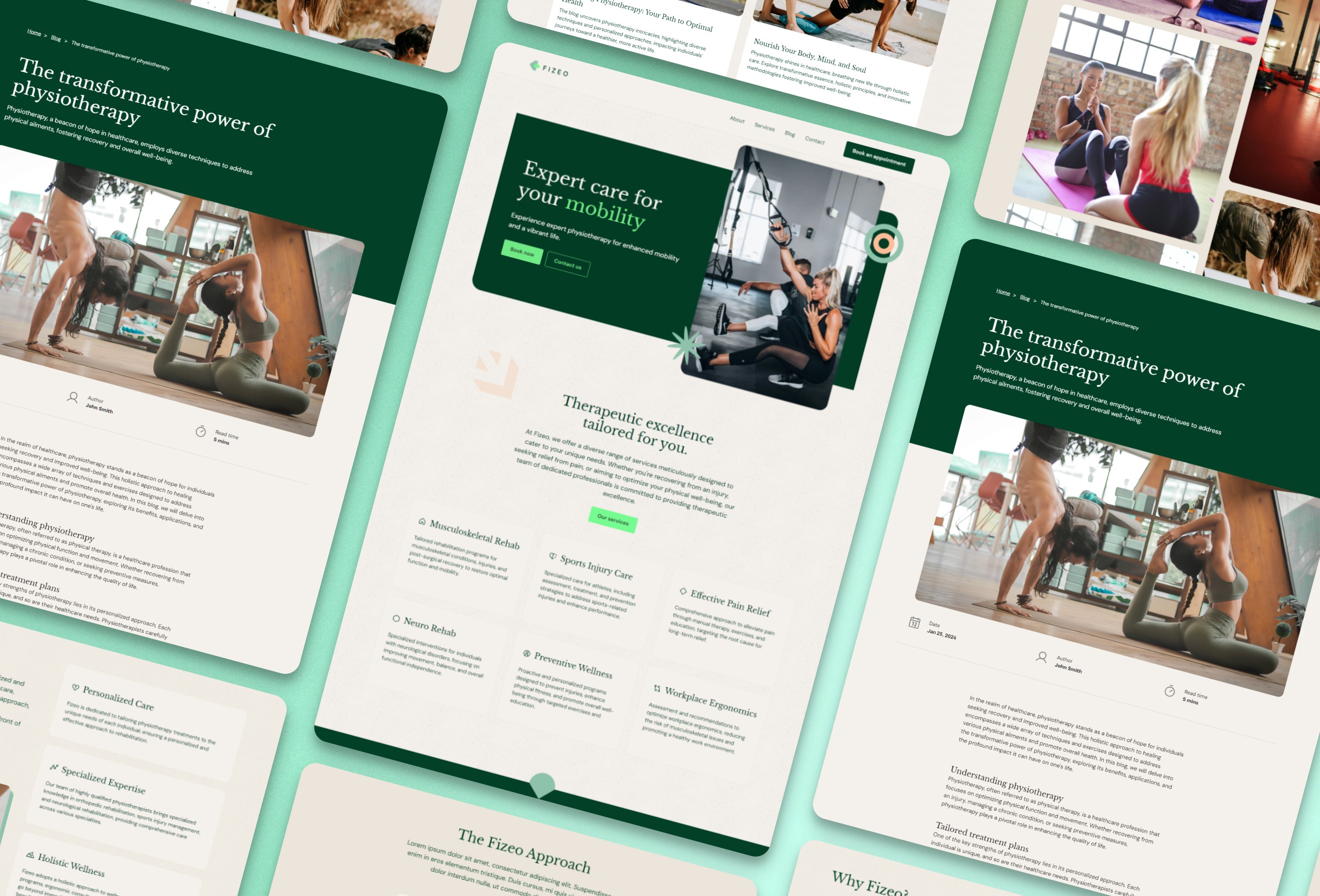 Screenshot 3 for Fizeo, a Framer Marketplace template by Vilu.