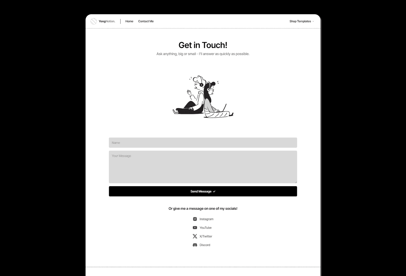 Screenshot 4 for Protion, a Framer Marketplace template by Heman Yong.