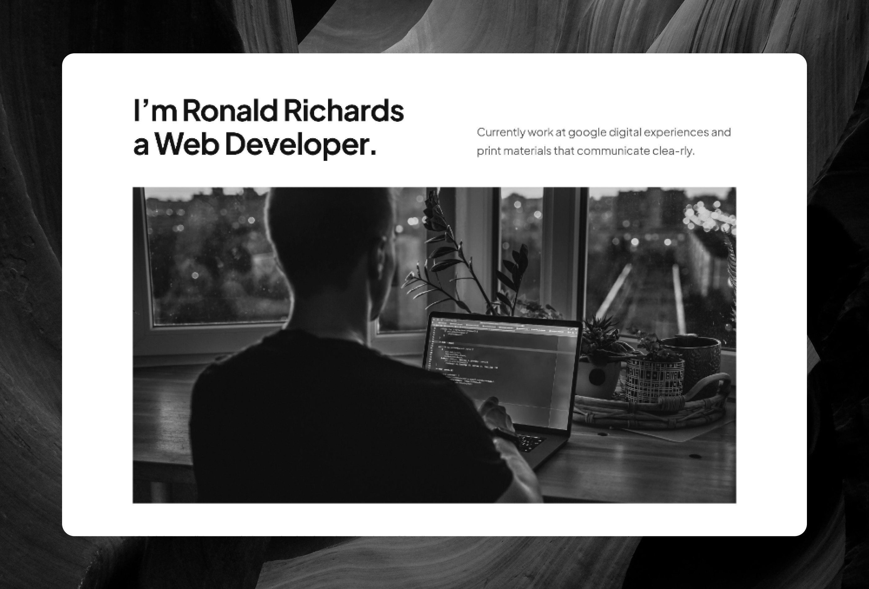 Screenshot 3 for Ronald, a Framer Marketplace template by Framership.
