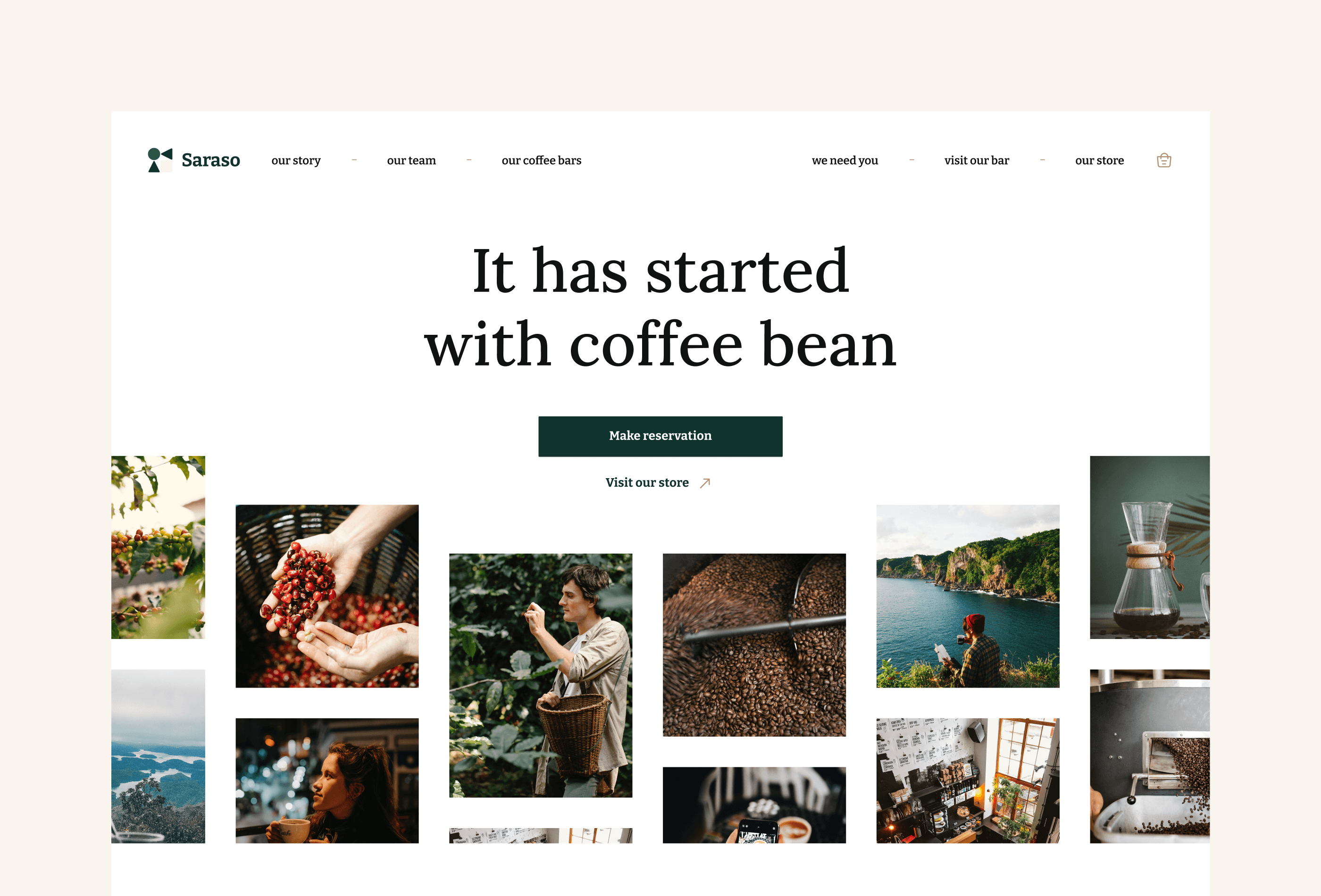 Screenshot 2 for Saraso, a Framer Marketplace template by Petr Bilek.