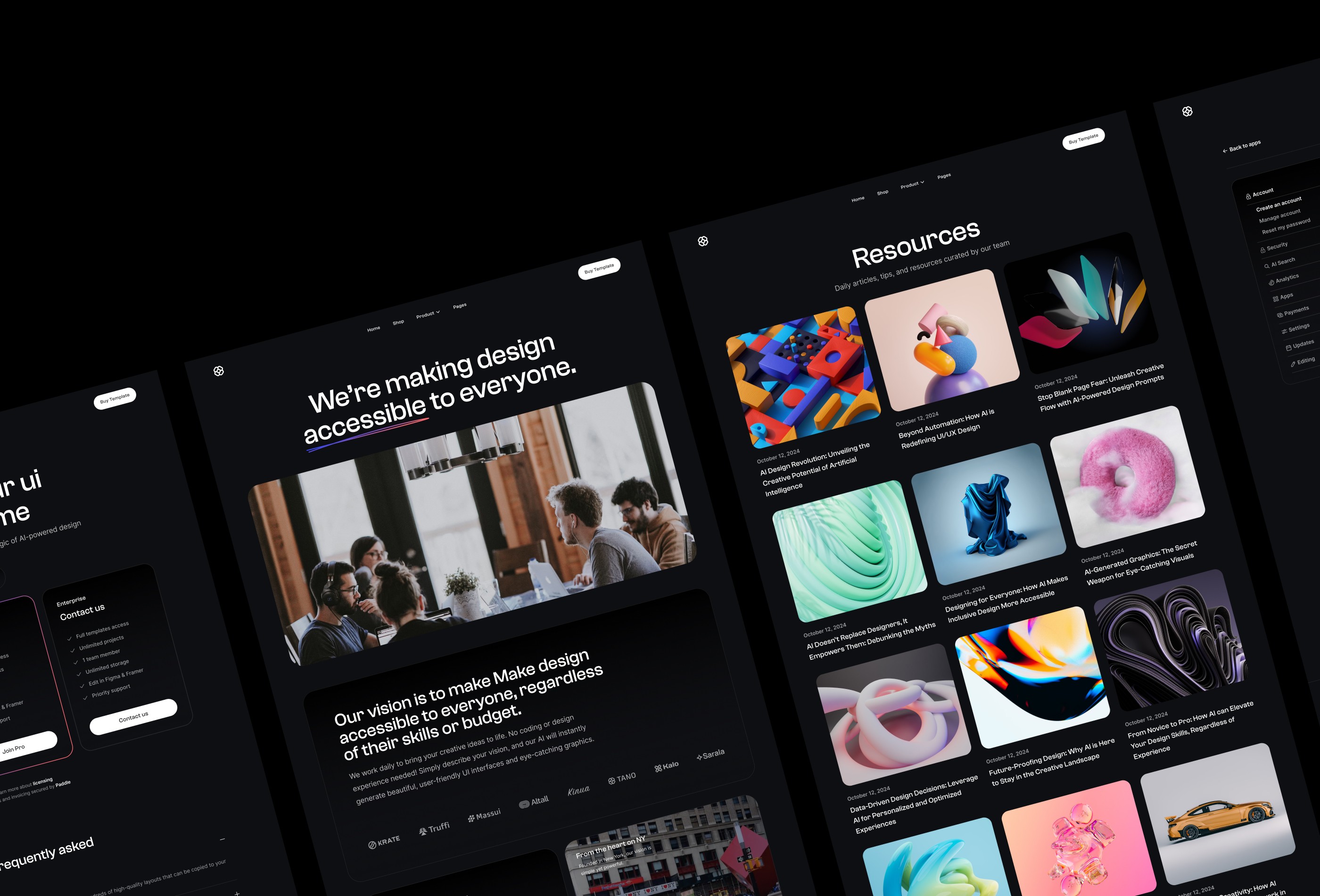 Screenshot 4 for BonsAI, a Framer Marketplace template by Clonify.