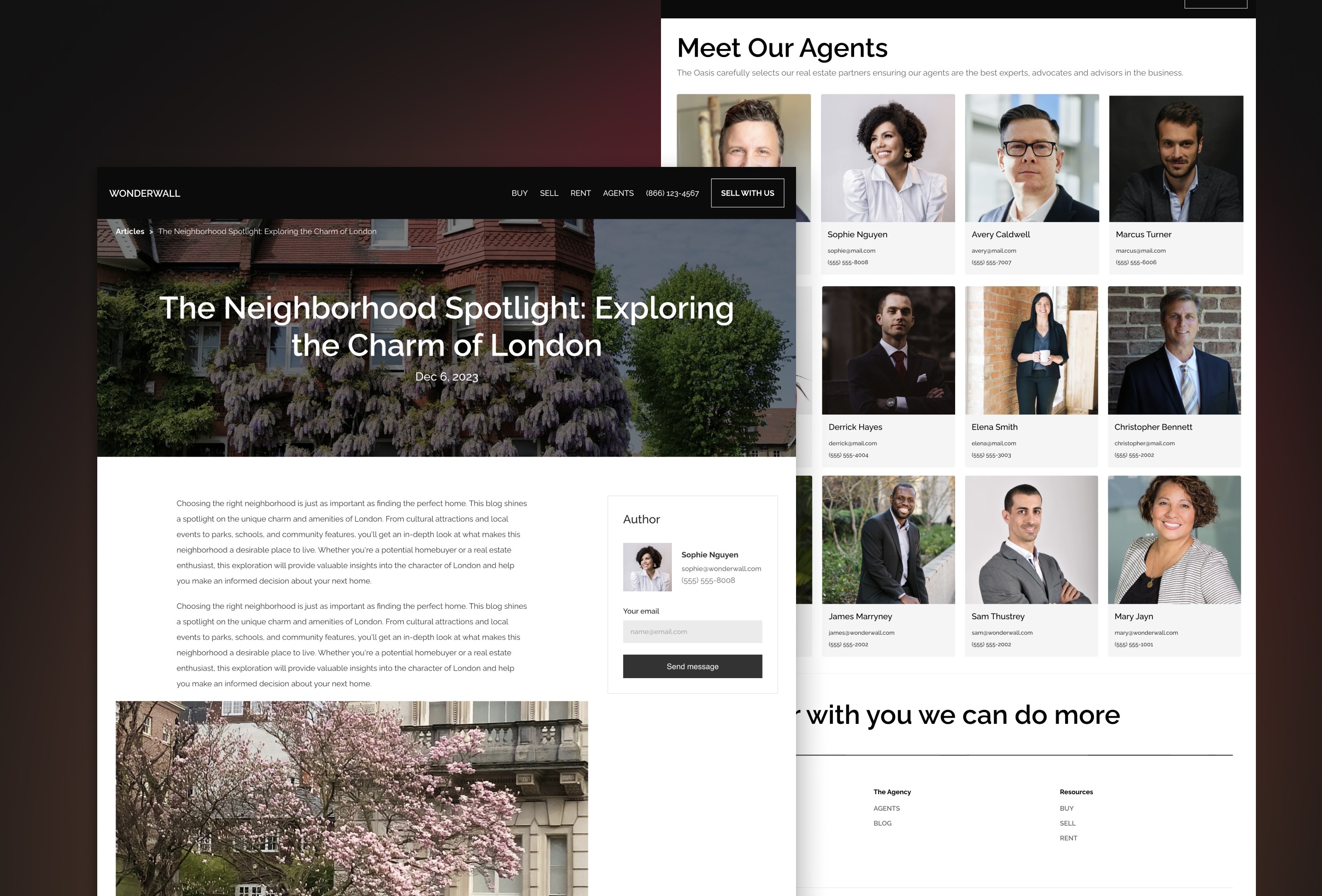 Screenshot 4 for Wonderwall, a Framer Marketplace template by Selin Aydemir.