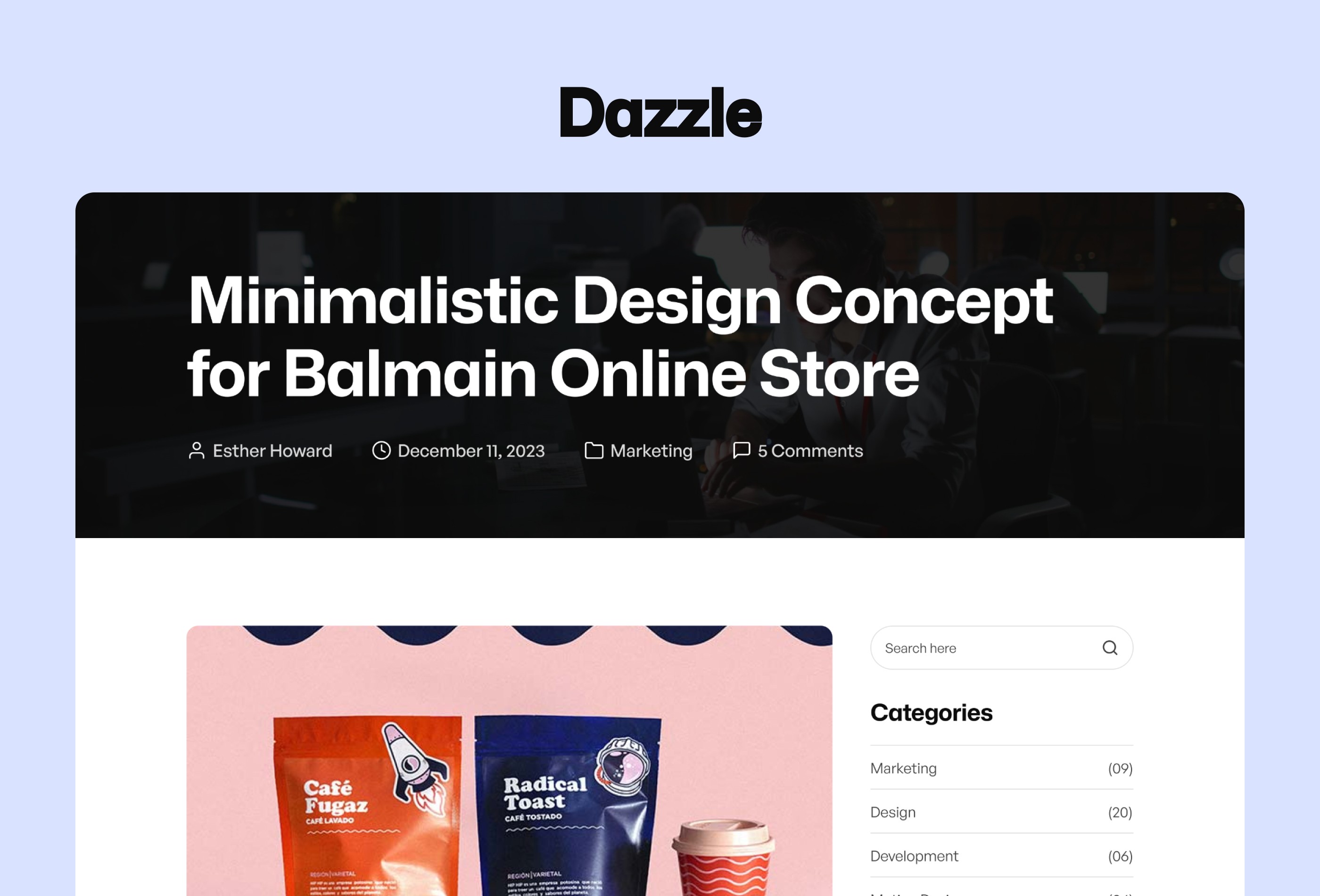 Screenshot 4 for Dazzle, a Framer Marketplace template by Framership.