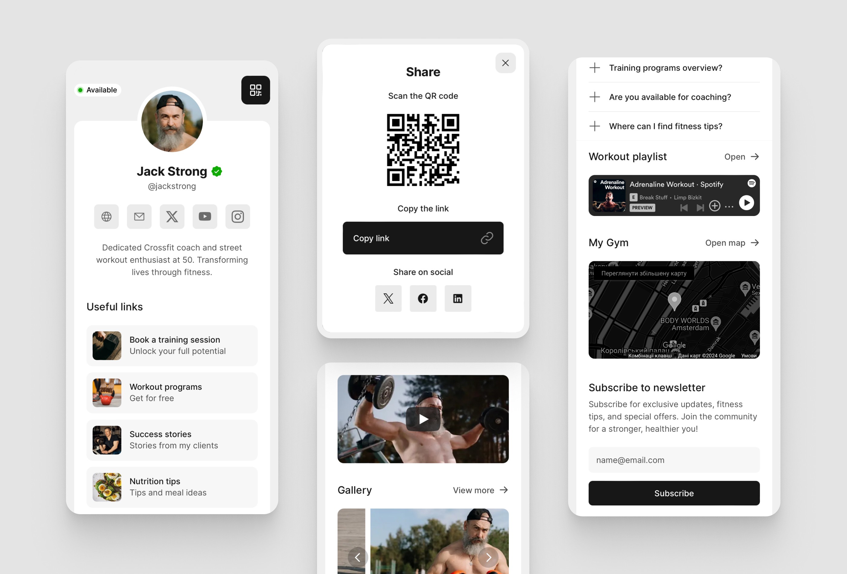 Screenshot 2 for Linqs, a Framer Marketplace template by Boon Design.