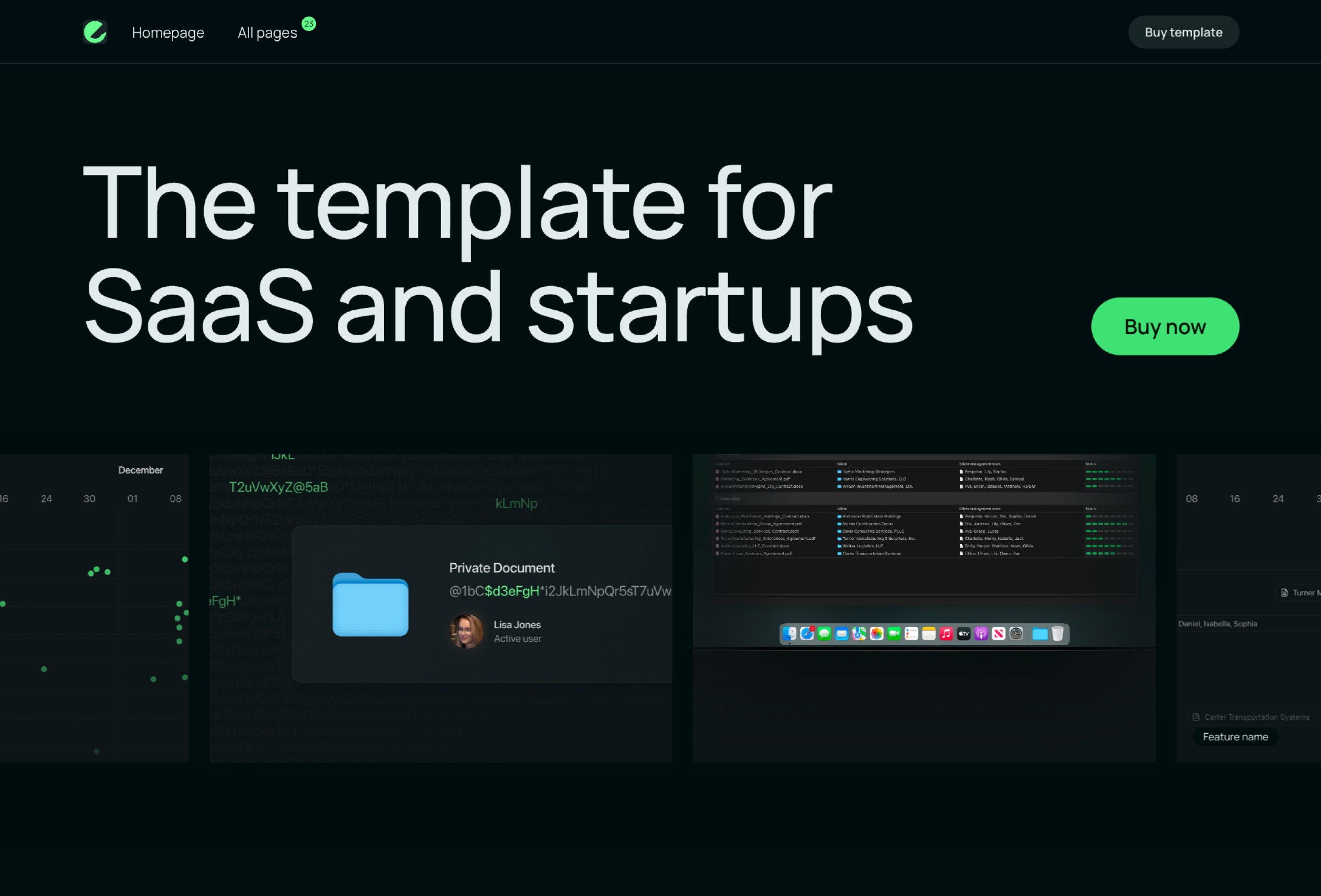 Screenshot 2 for Infinite, a Framer Marketplace template by Enhanced.