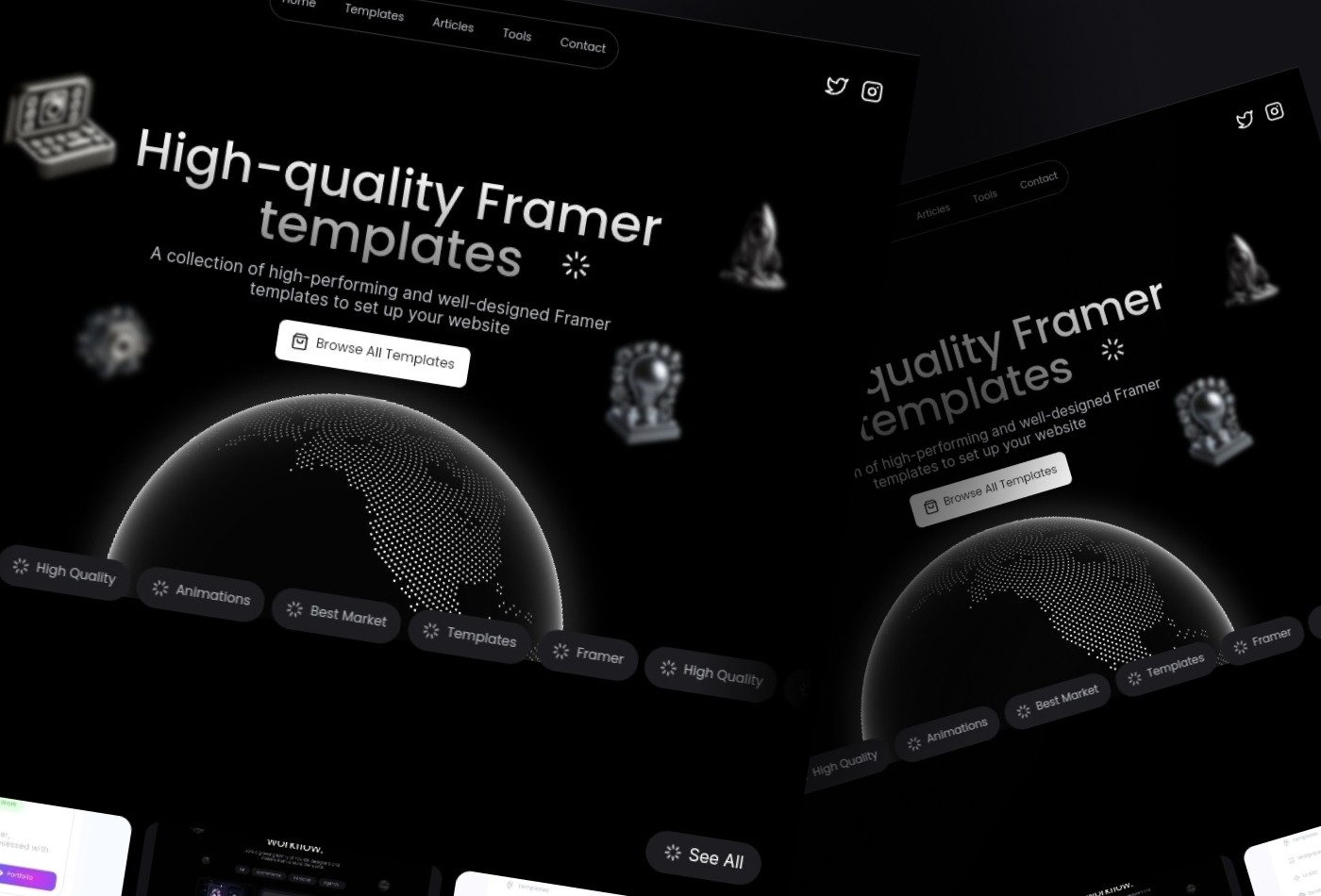 Screenshot 2 for Genkit, a Framer Marketplace template by Jodysaputra.