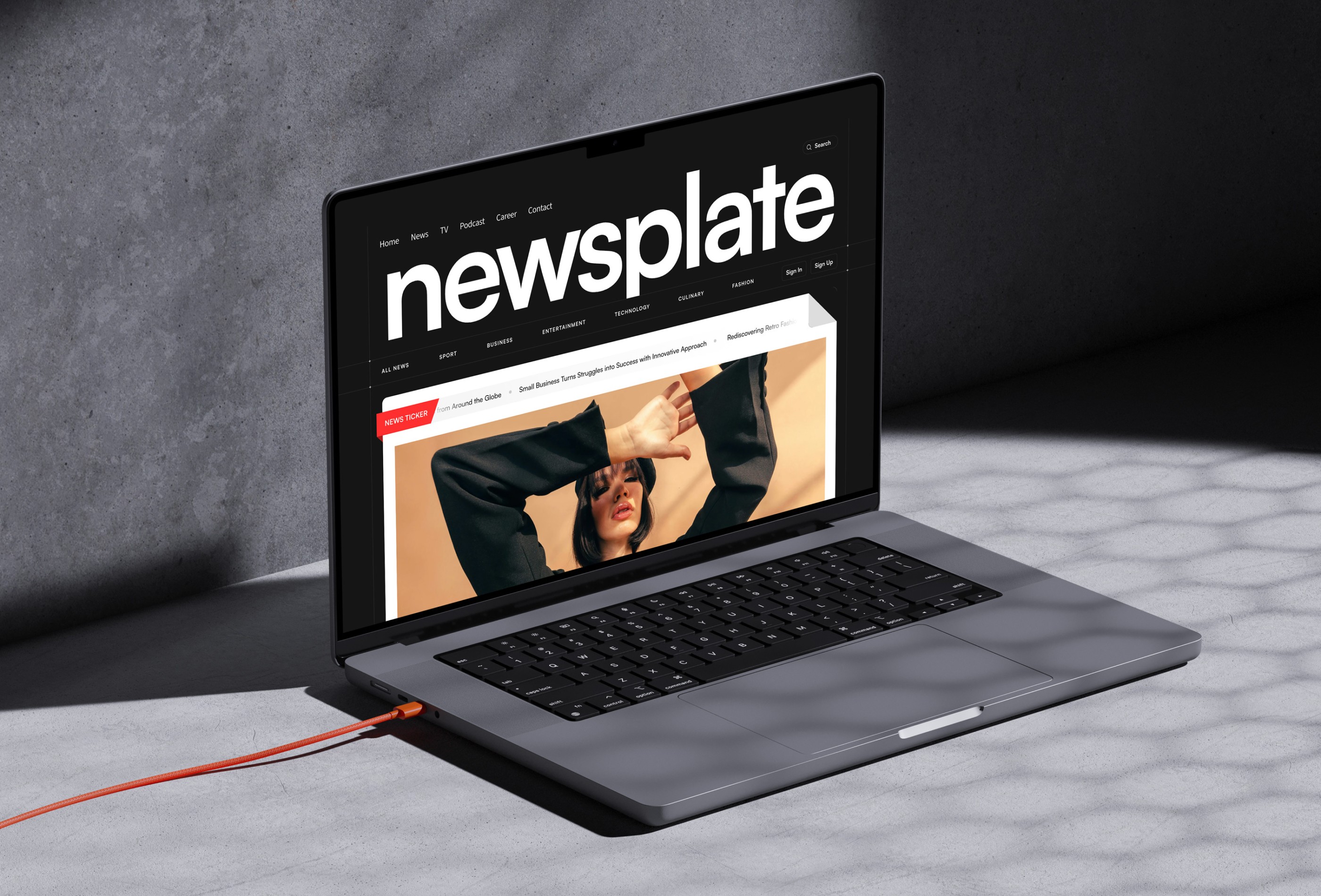 Screenshot 4 for Newsplate, a Framer Marketplace template by Syafii Ahmad.