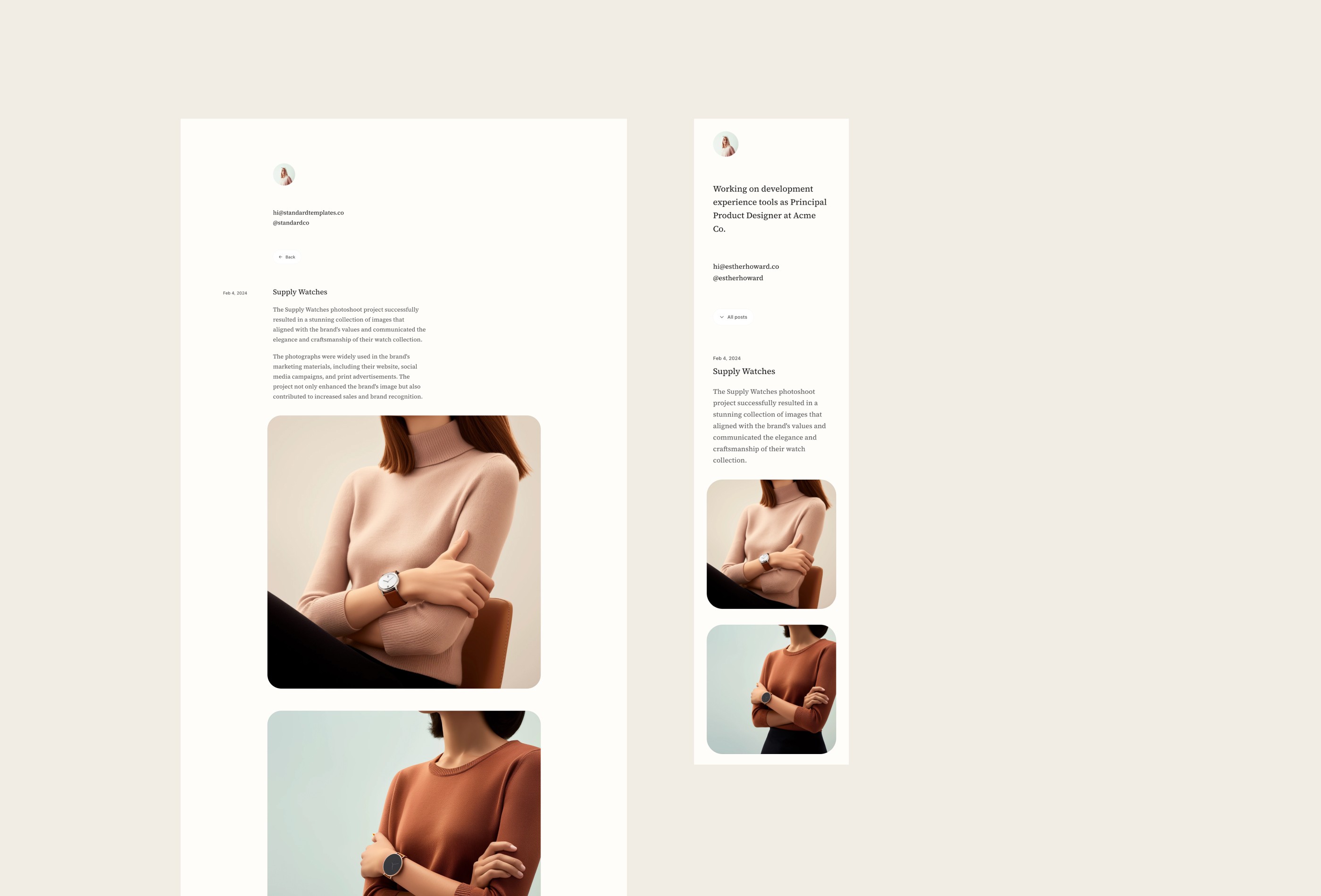 Screenshot 4 for StdBureau, a Framer Marketplace template by Standard Templates.