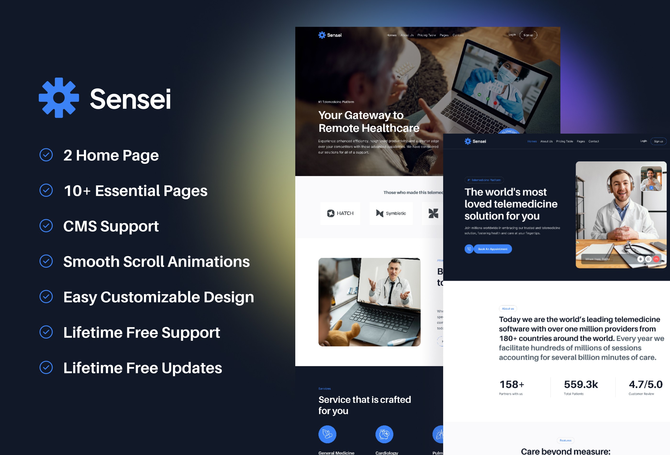 Screenshot 2 for Sensei, a Framer Marketplace template by Framership.