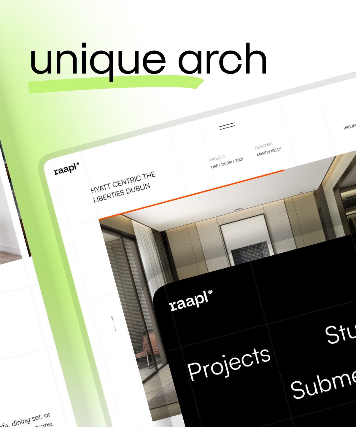 Screenshot 1 for Raapl, a Framer Marketplace template by Merge Design.