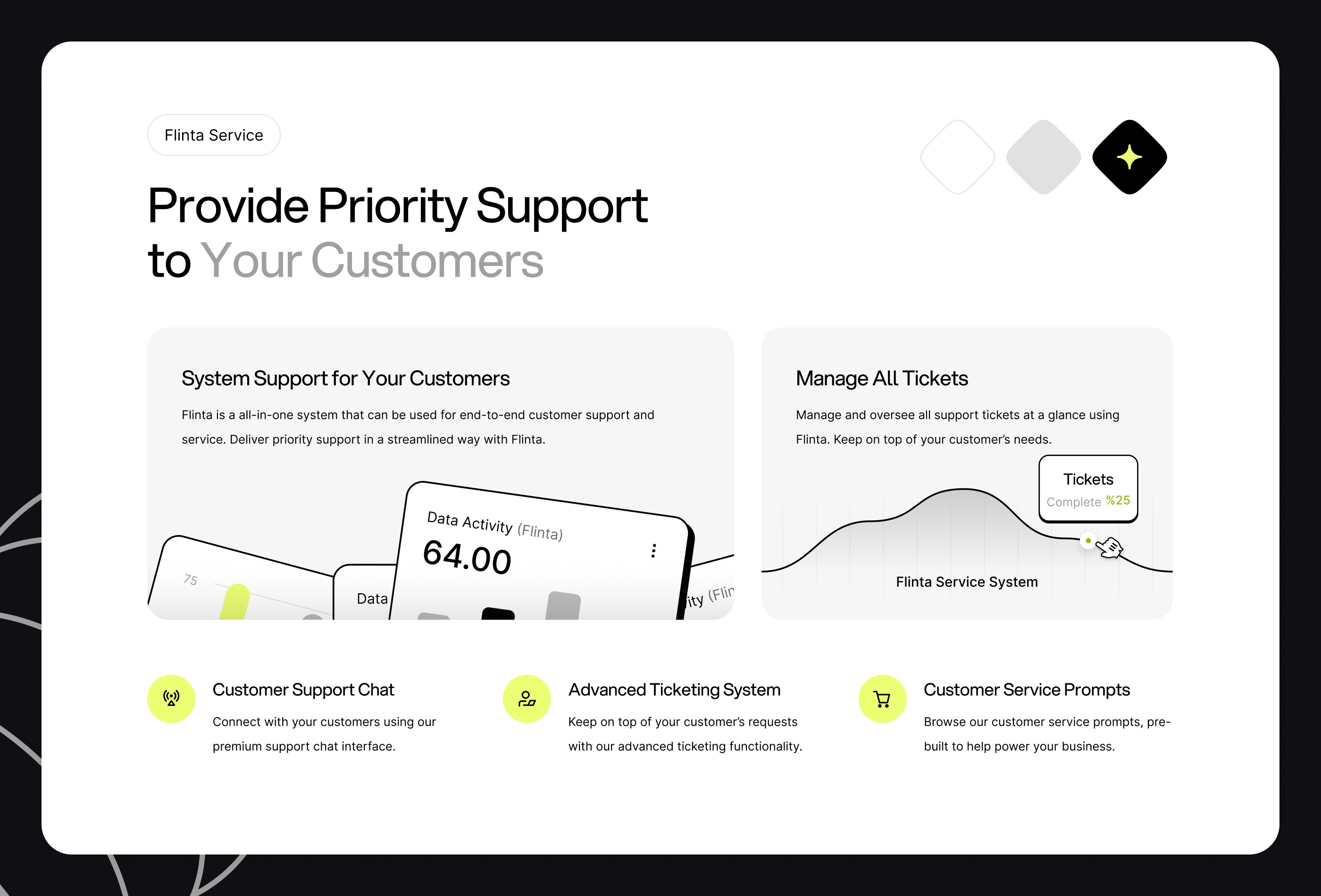Screenshot 3 for Flinta, a Framer Marketplace template by Flowbase.