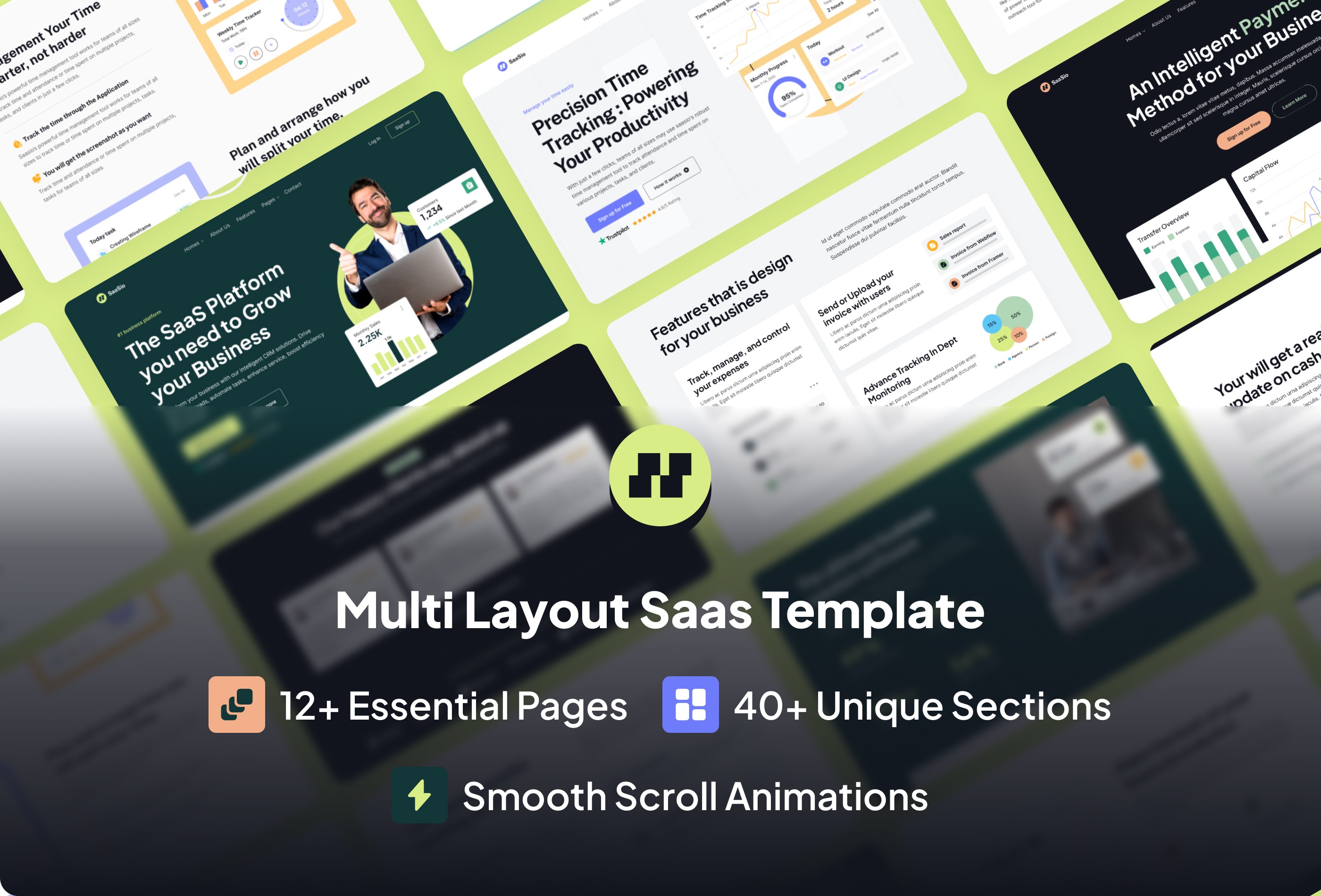 Screenshot 2 for SaaSio, a Framer Marketplace template by Framership.