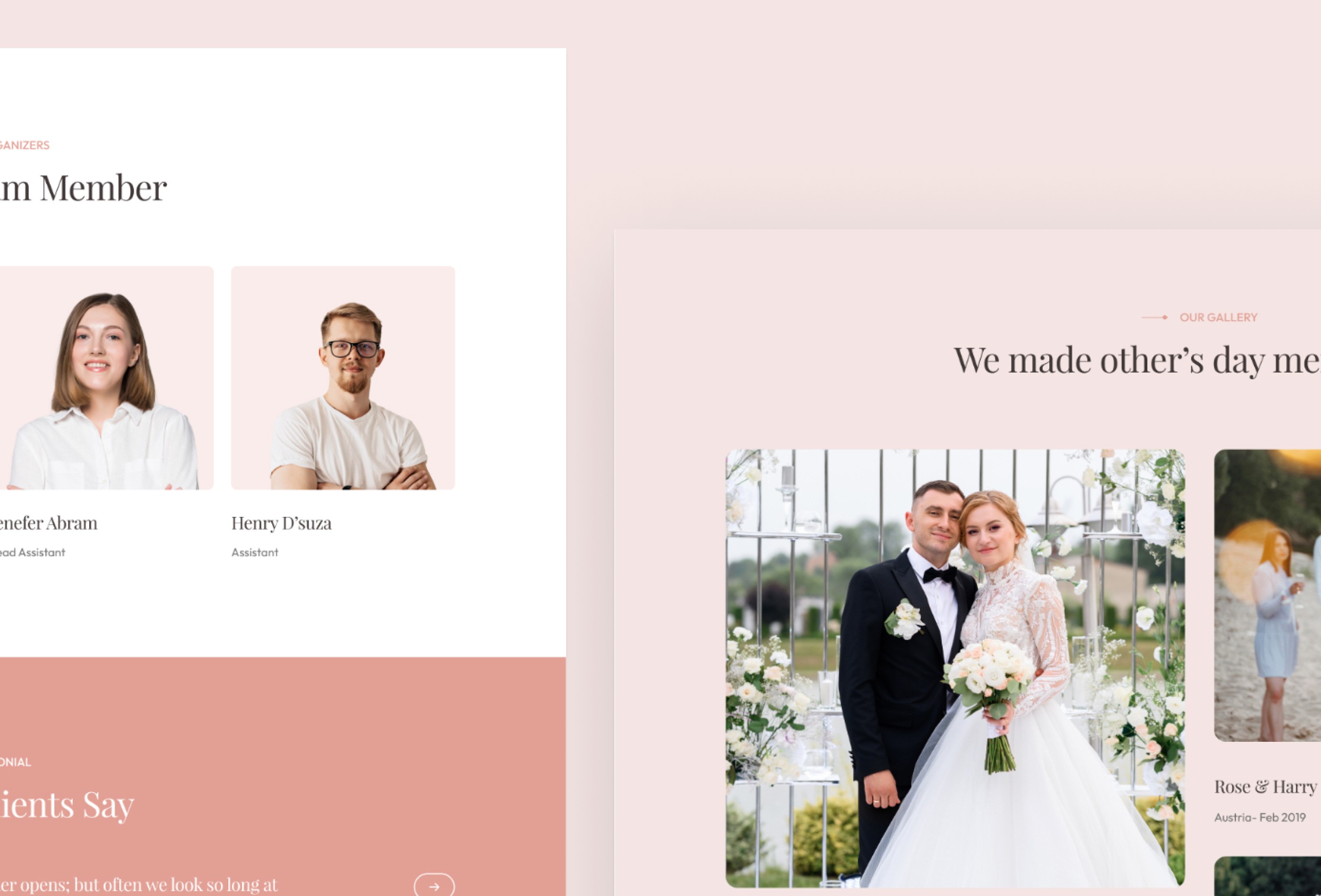 Screenshot 3 for Loveline, a Framer Marketplace template by Framerbite.