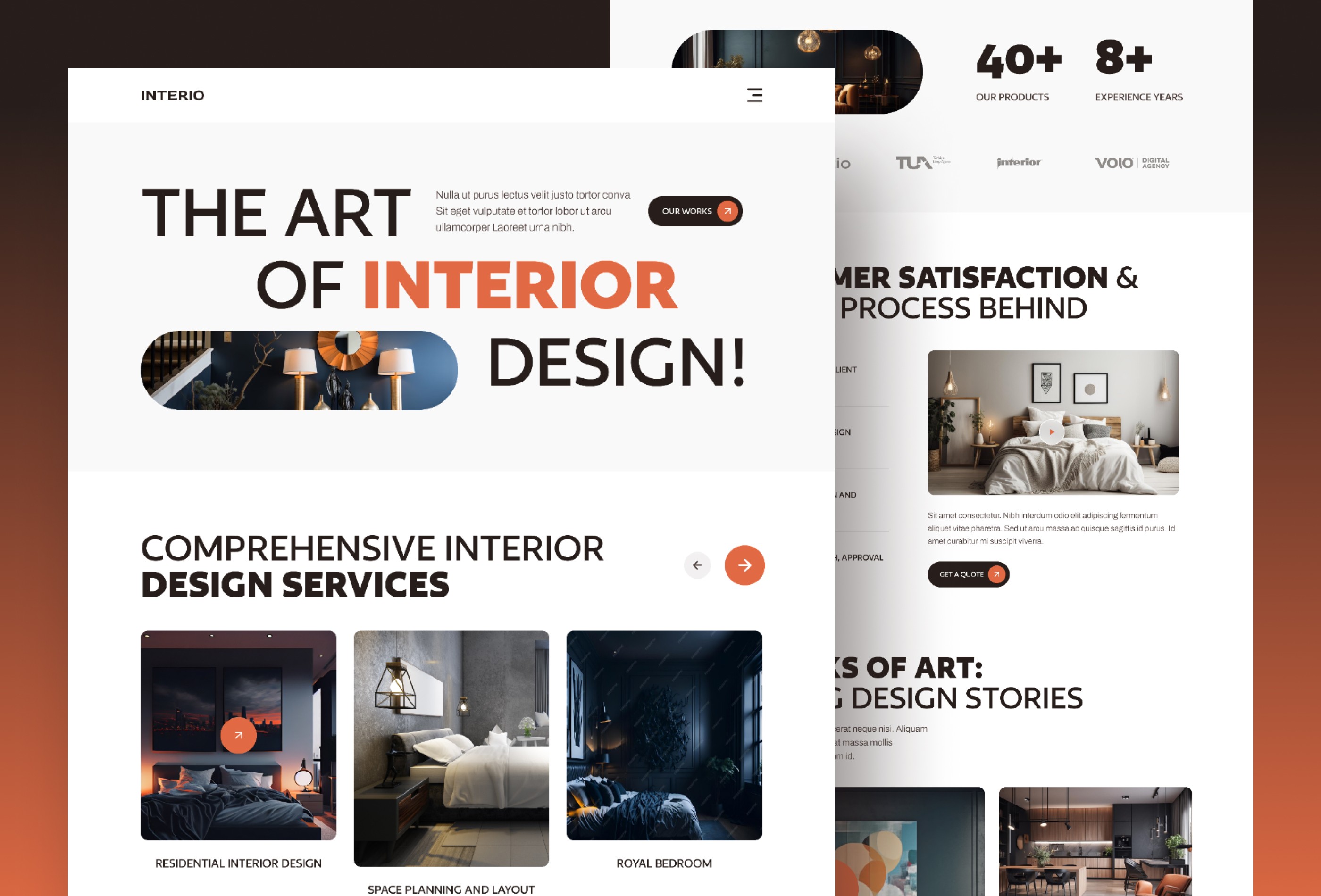Screenshot 2 for Intoriee, a Framer Marketplace template by Sailr.
