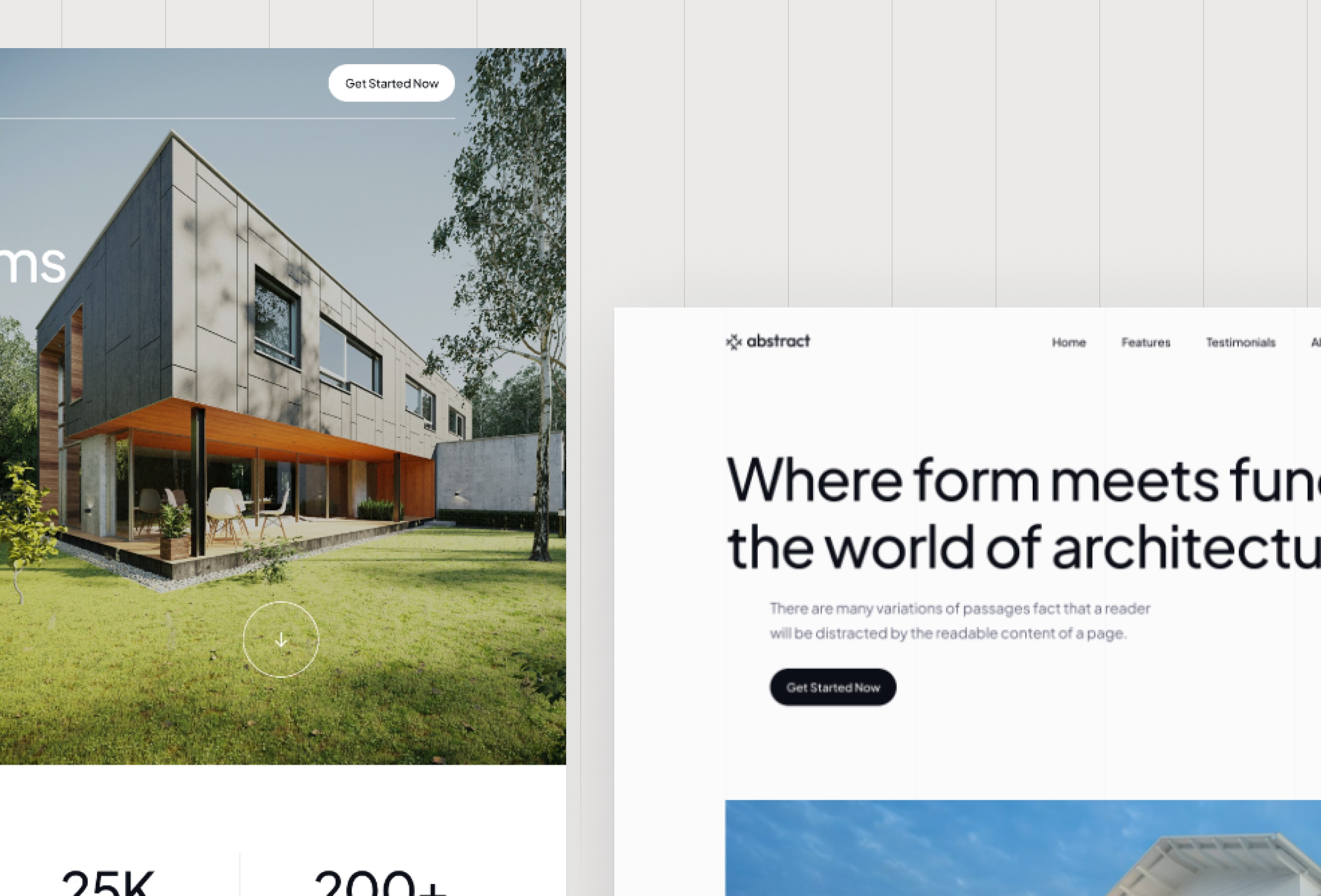 Screenshot 3 for Abstract, a Framer Marketplace template by Framerbite.