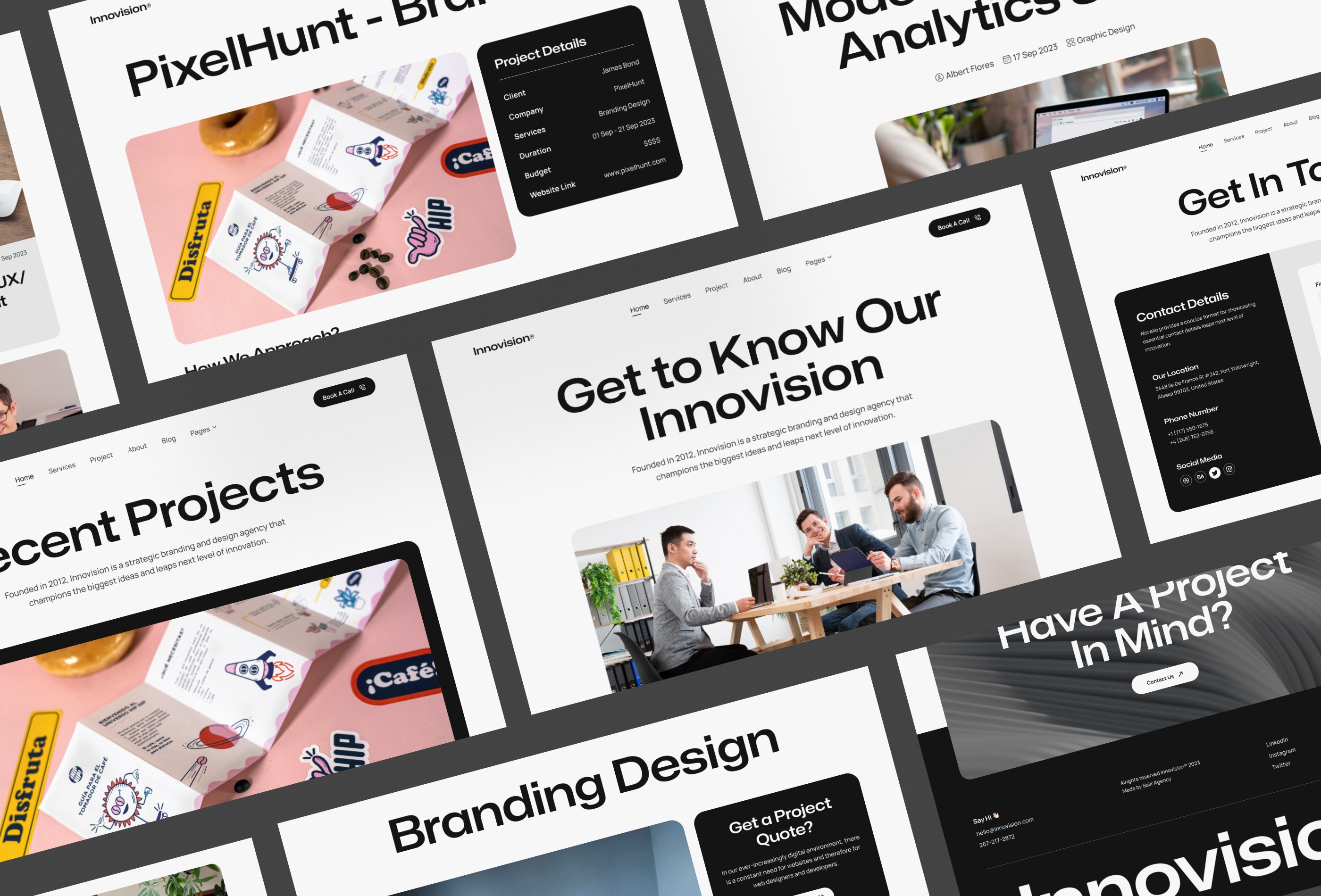 Screenshot 4 for Innovision, a Framer Marketplace template by Sailr.