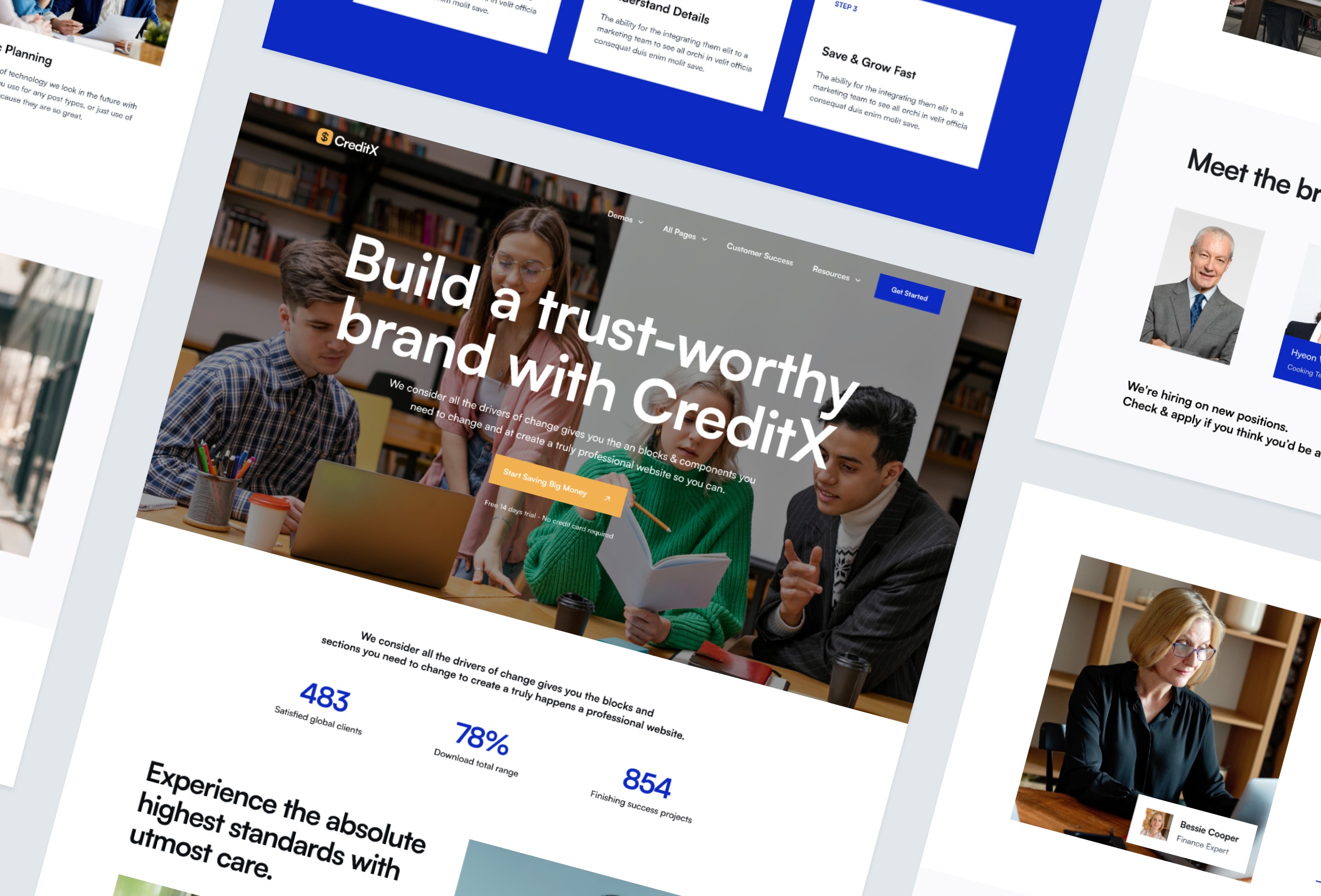 Screenshot 4 for CreditX, a Framer Marketplace template by Framerbite.