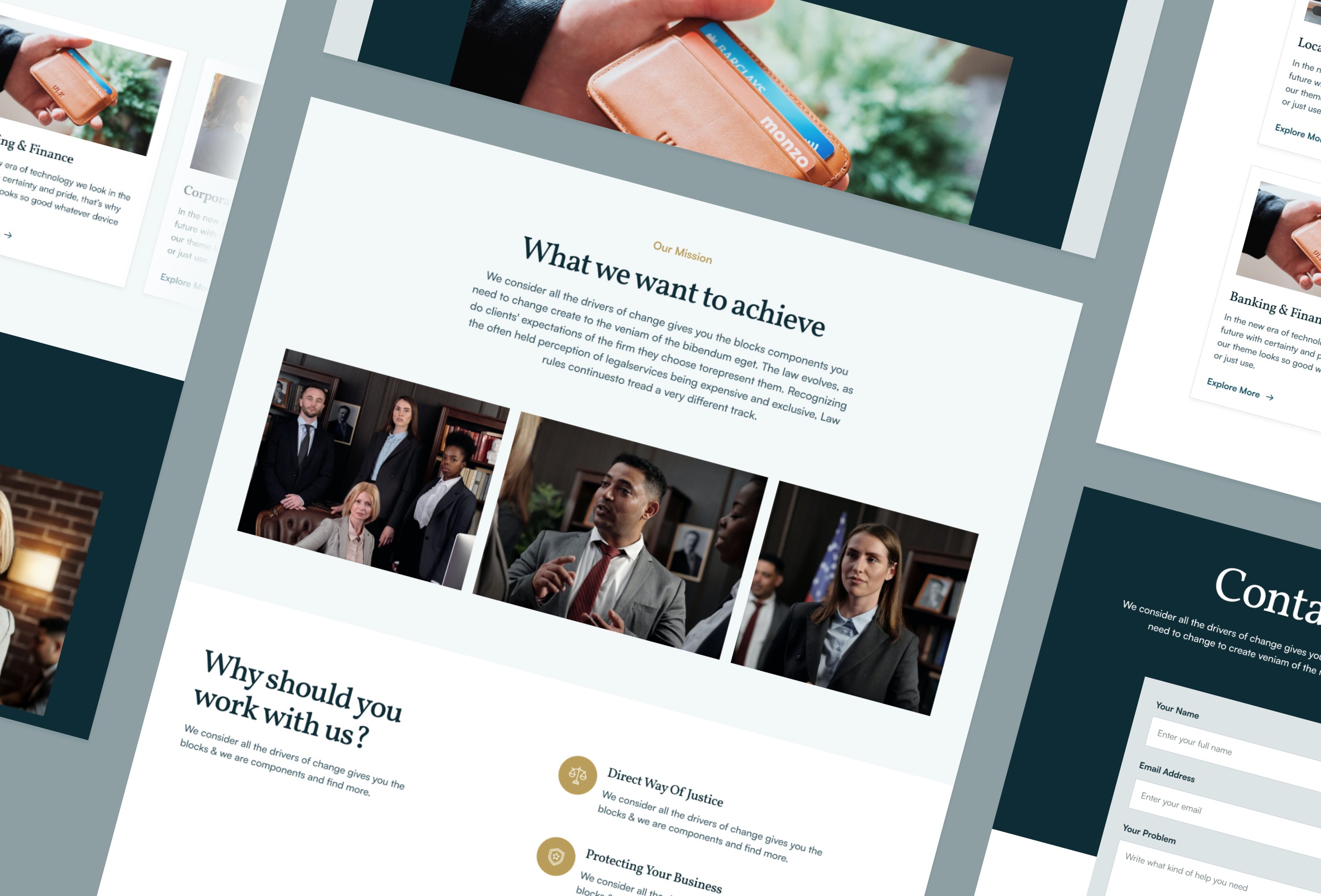 Screenshot 4 for Lawyer, a Framer Marketplace template by Framerbite.