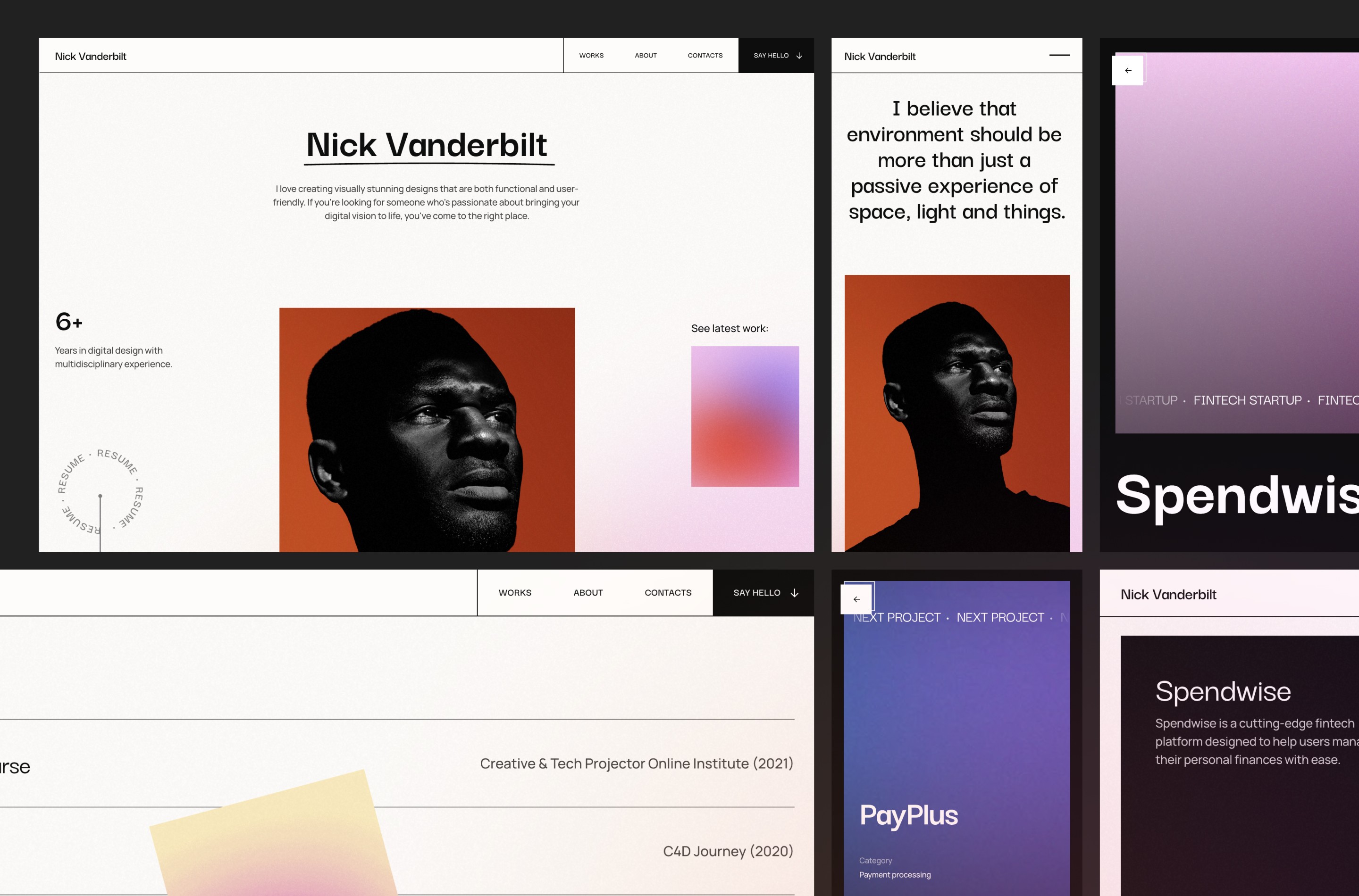 Screenshot 3 for Vanderbilt, a Framer Marketplace template by Vlad Sokur.