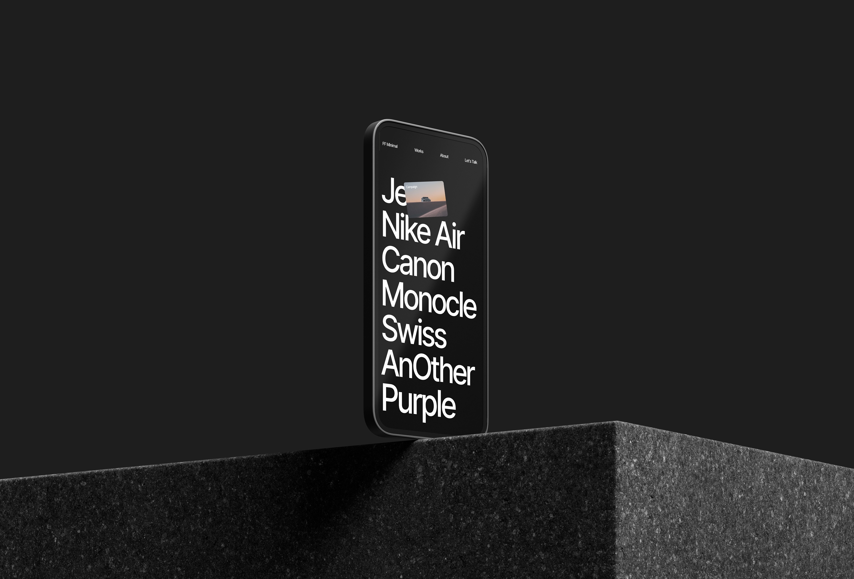 Screenshot 3 for FFMinimal, a Framer Marketplace template by Favorit × Frame.