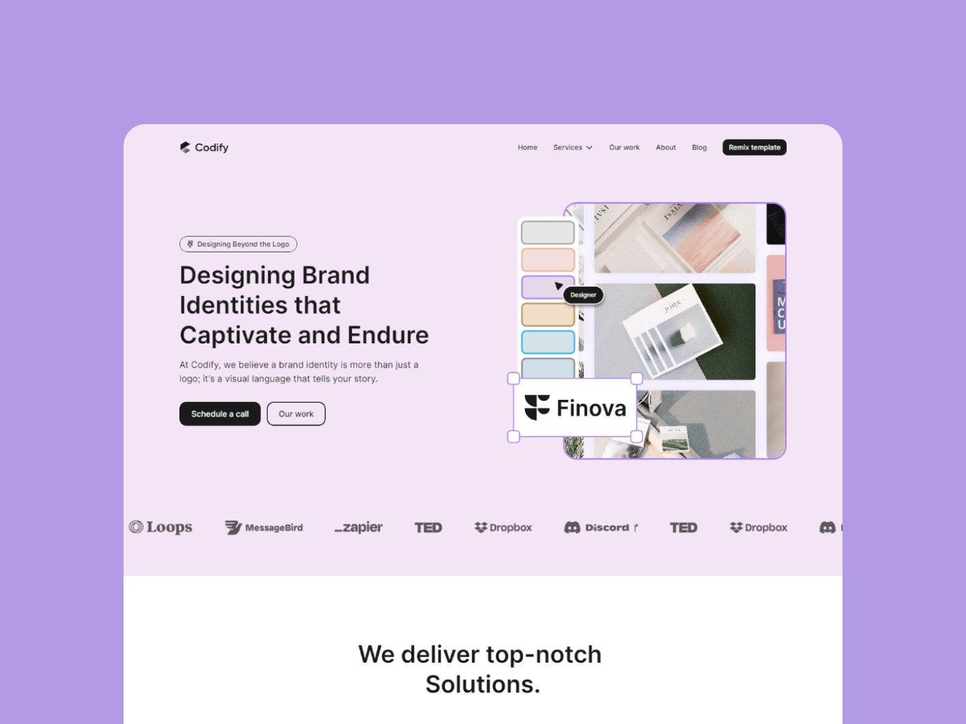 Screenshot 3 for Codify, a Framer Marketplace template by Dmytri Ivanov.