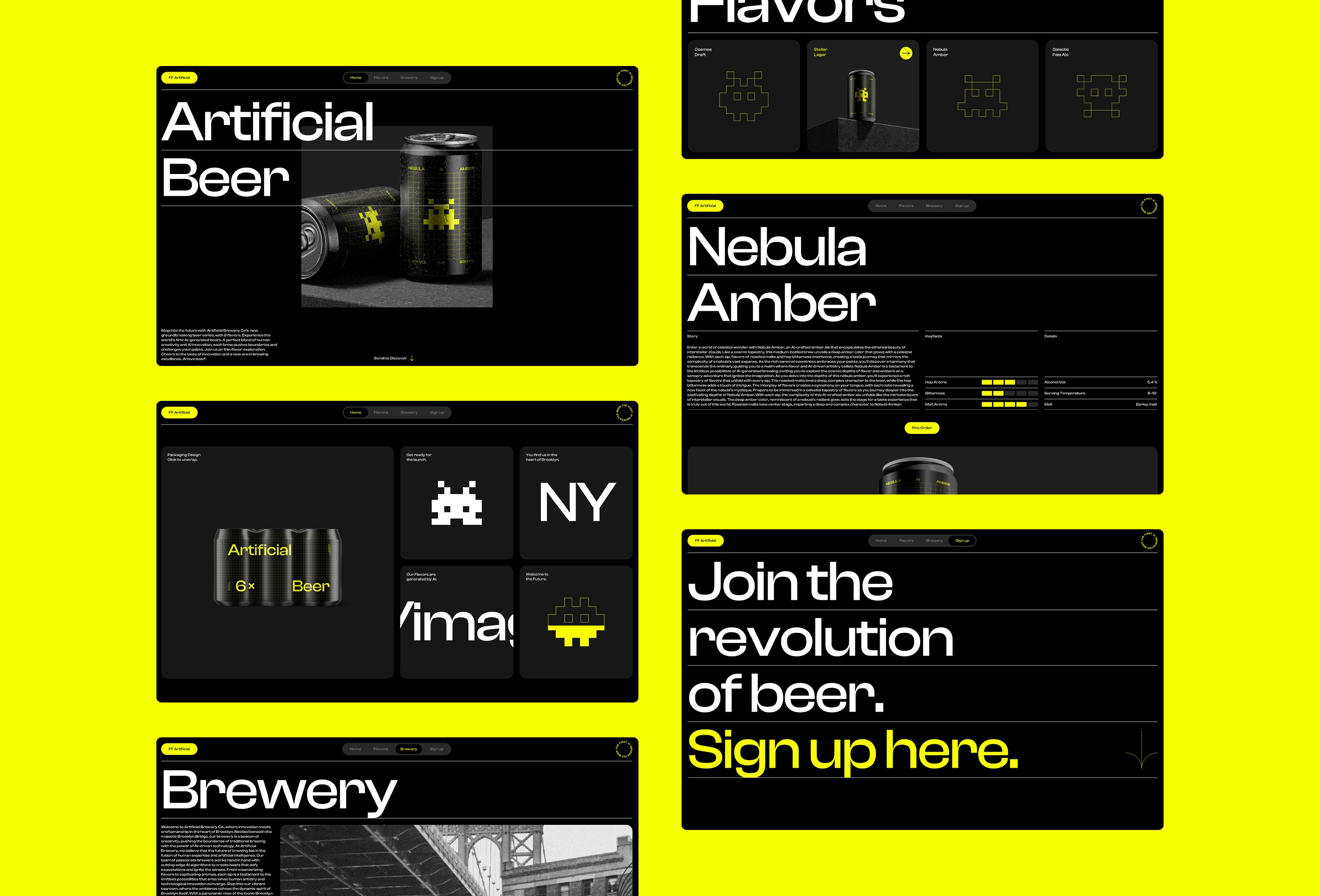 Thumbnail 1 for FFArtificial, a Framer Marketplace template by Favorit × Frame.