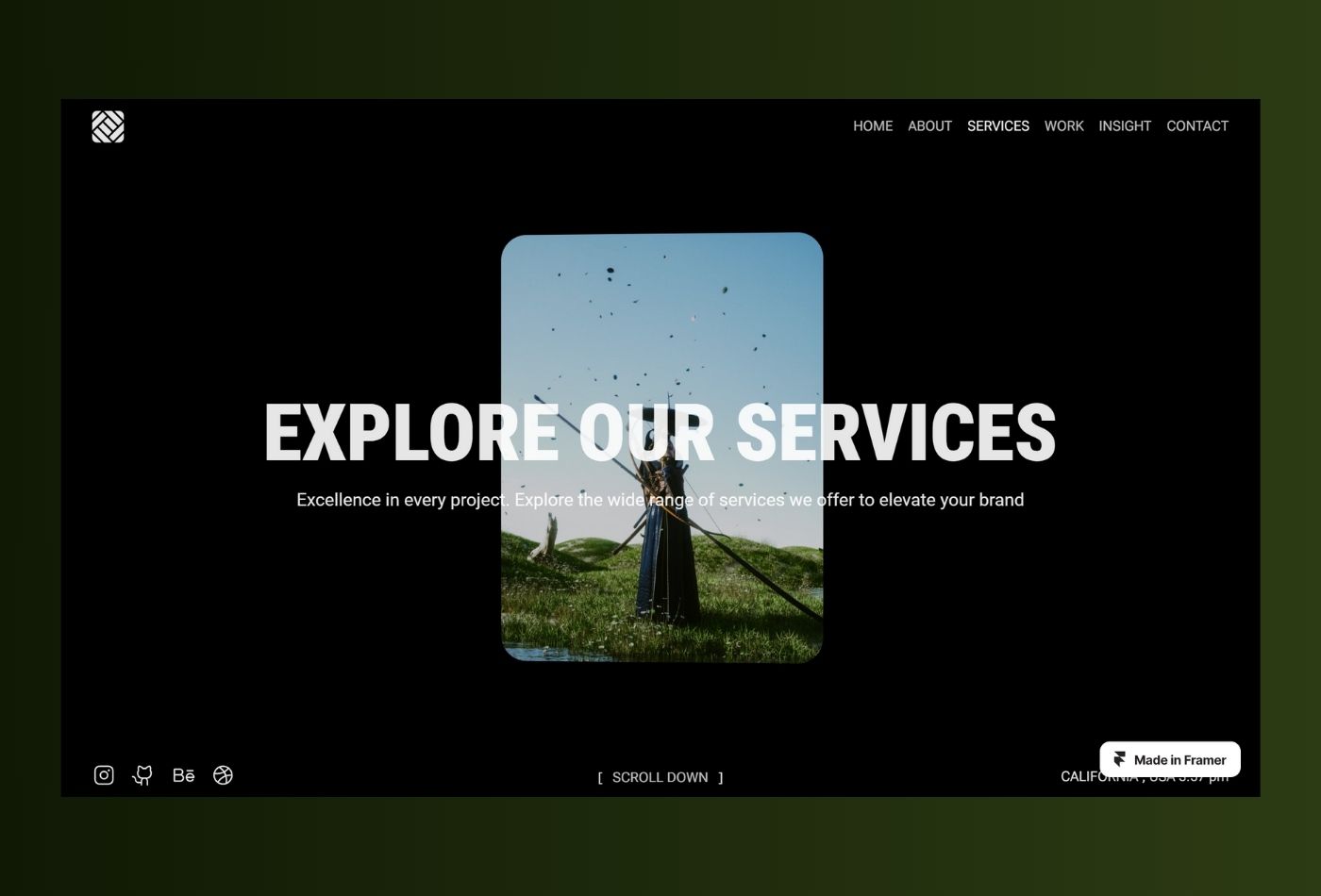 Screenshot 3 for AestheticX, a Framer Marketplace template by Nirodha.