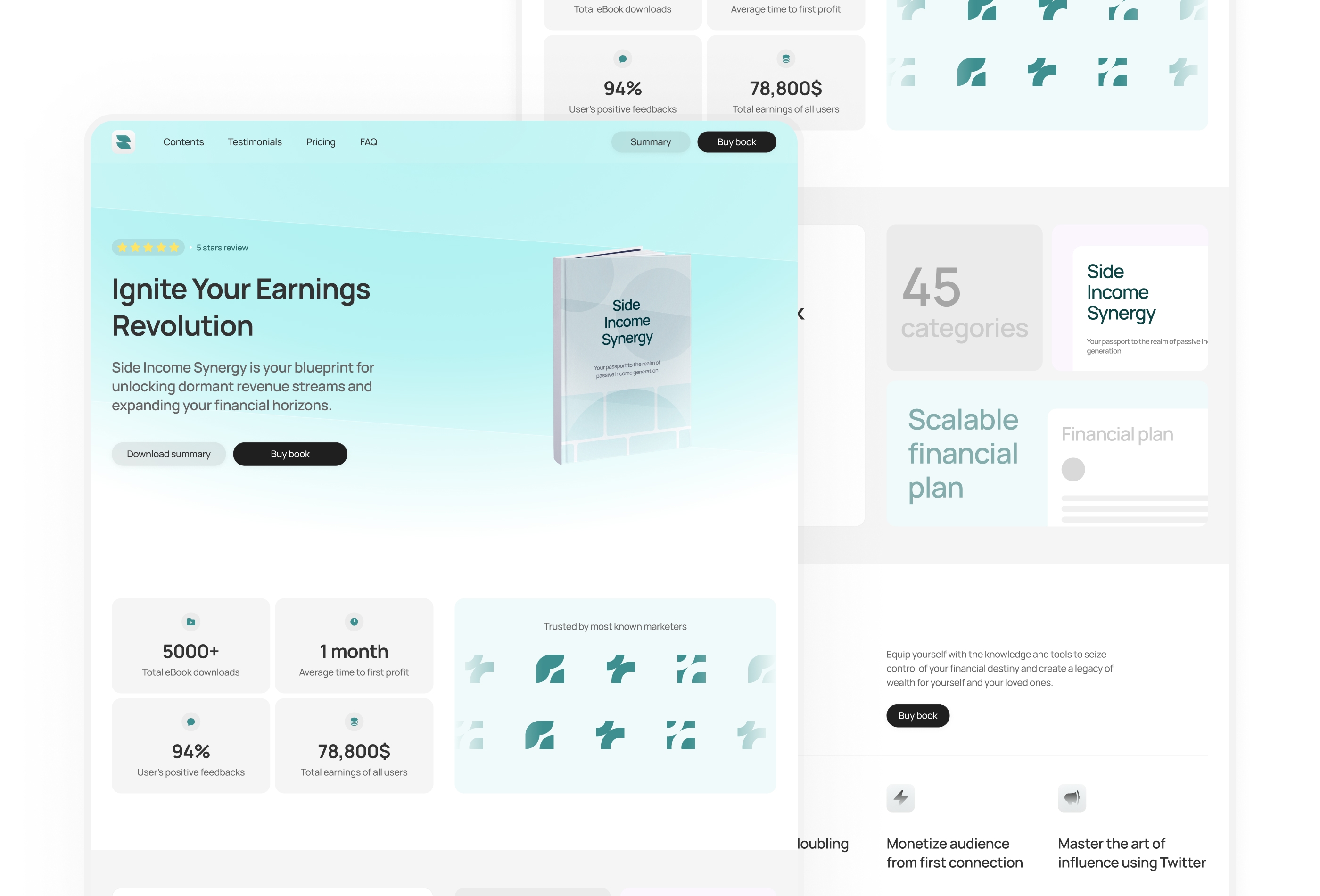 Screenshot 2 for Icarus, a Framer Marketplace template by Ali Çorak.