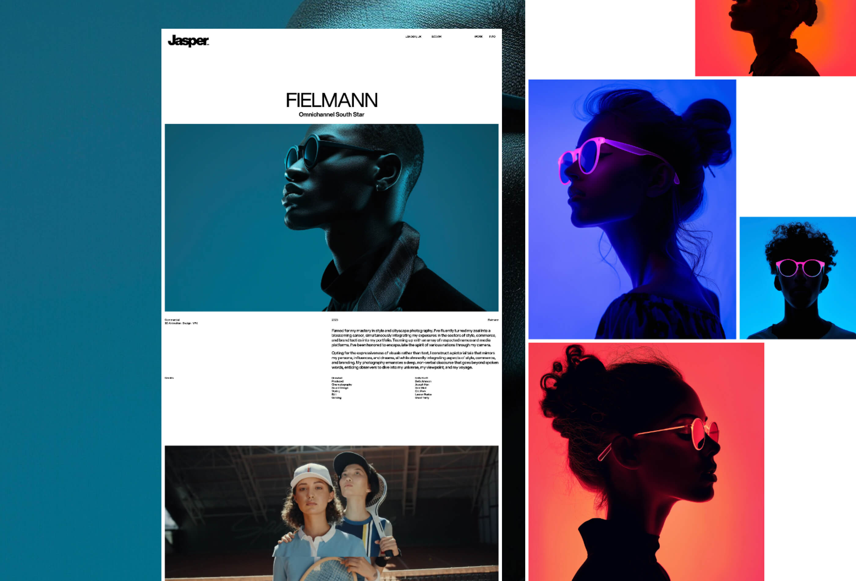Screenshot 4 for Jasper Films, a Framer Marketplace template by Fouroom.
