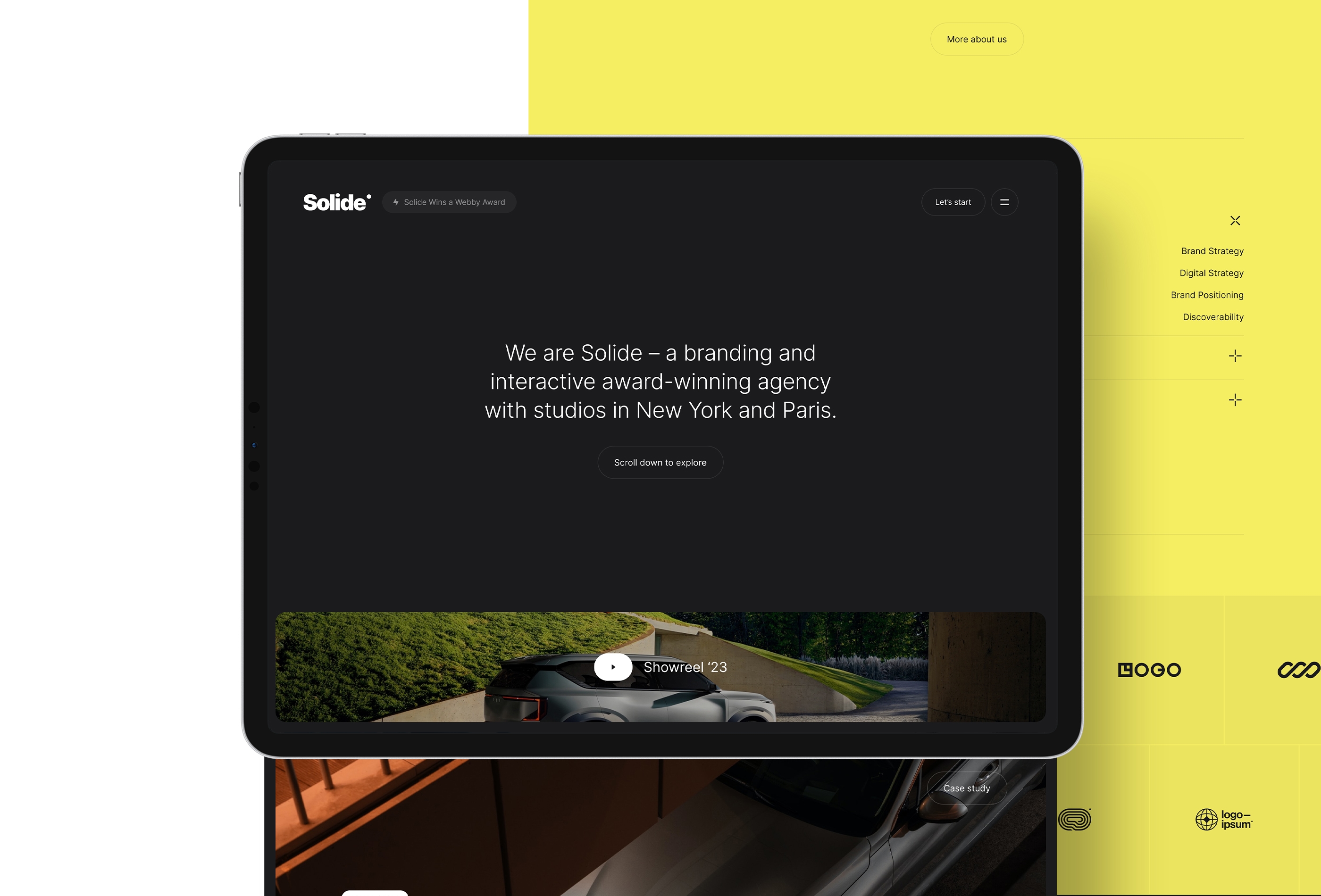 Screenshot 1 for Solide, a Framer Marketplace template by Art4web.