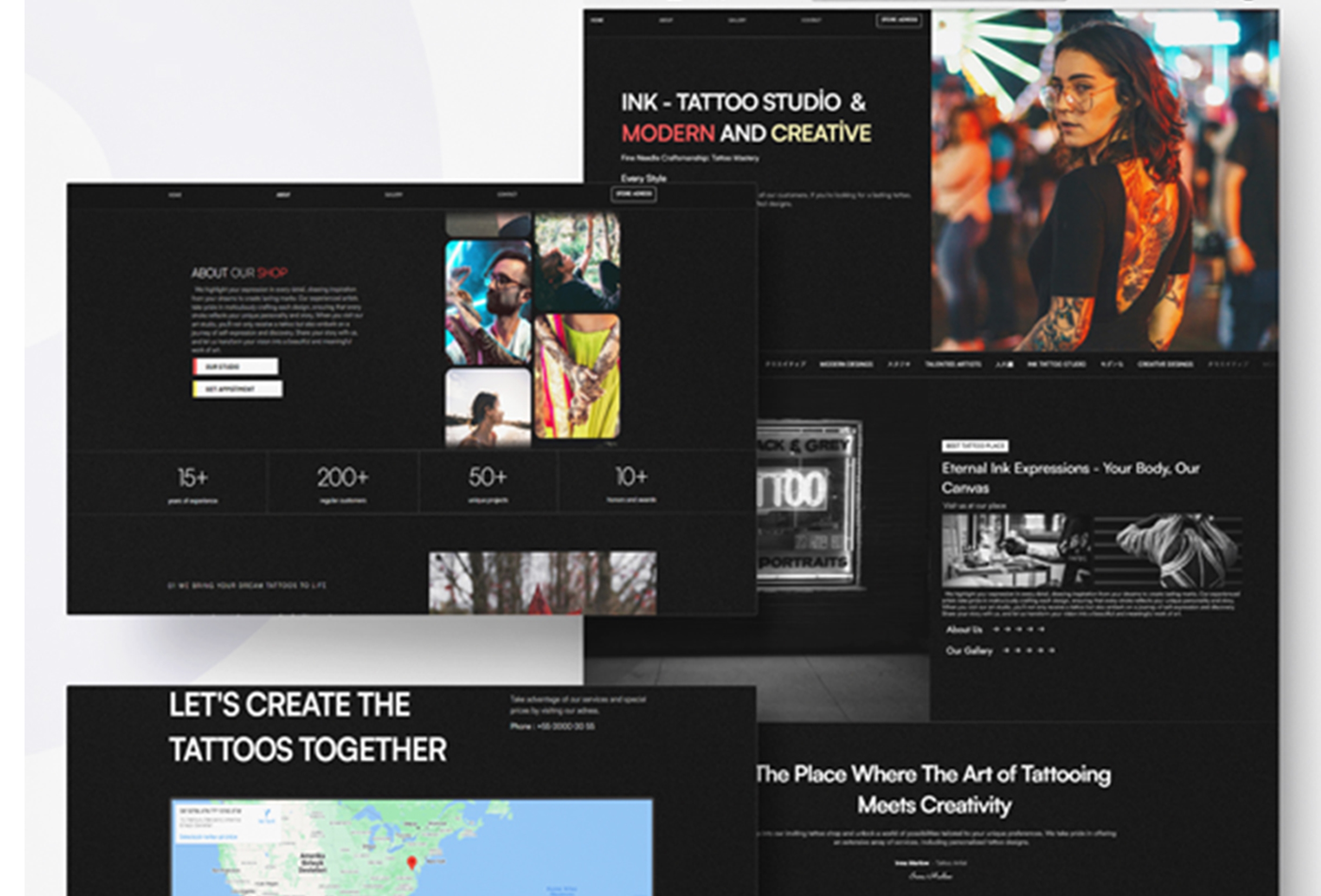 Screenshot 4 for InkCraft, a Framer Marketplace template by Ling Jie.