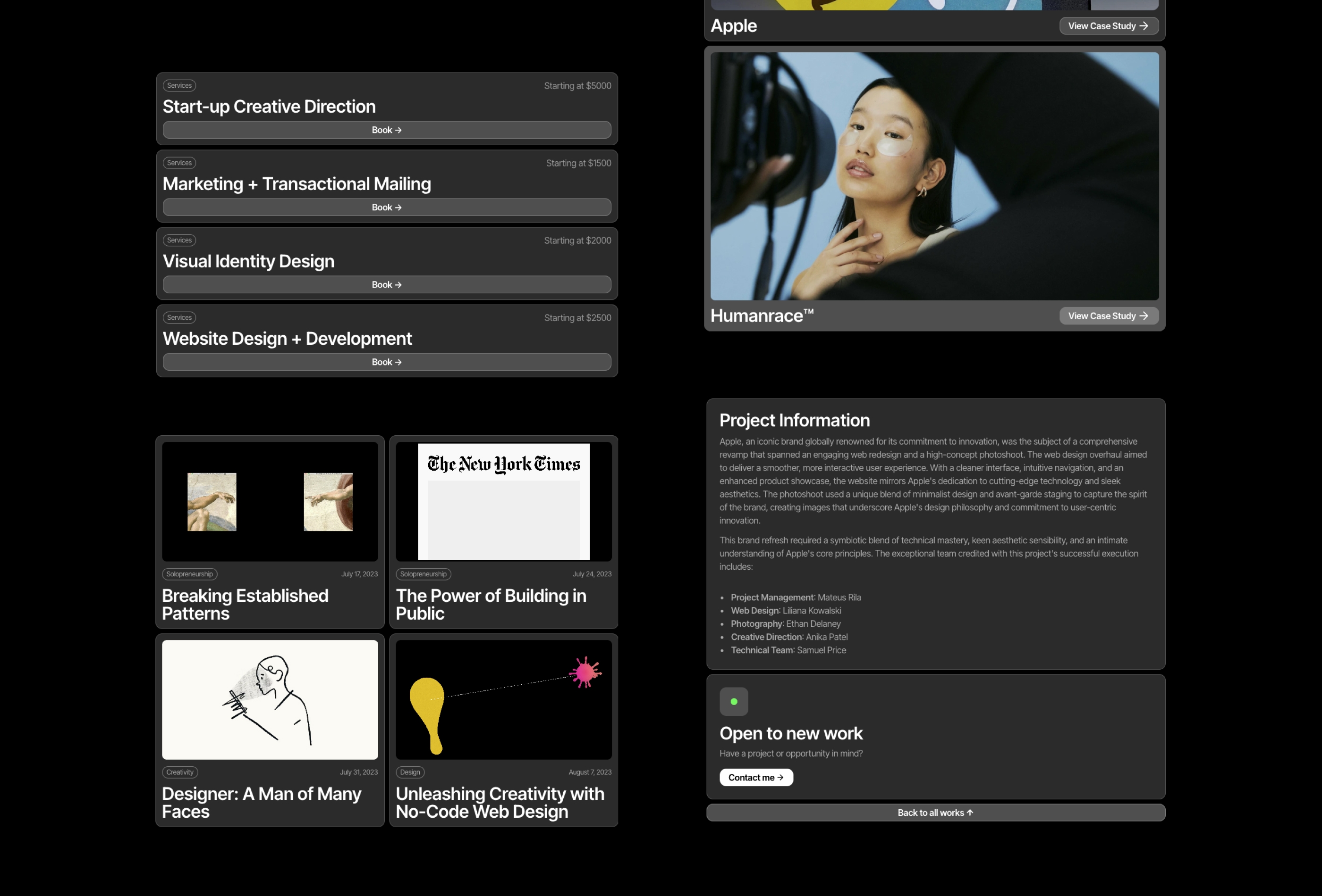 Screenshot 4 for Gridstack 2, a Framer Marketplace template by Mateus Rila.